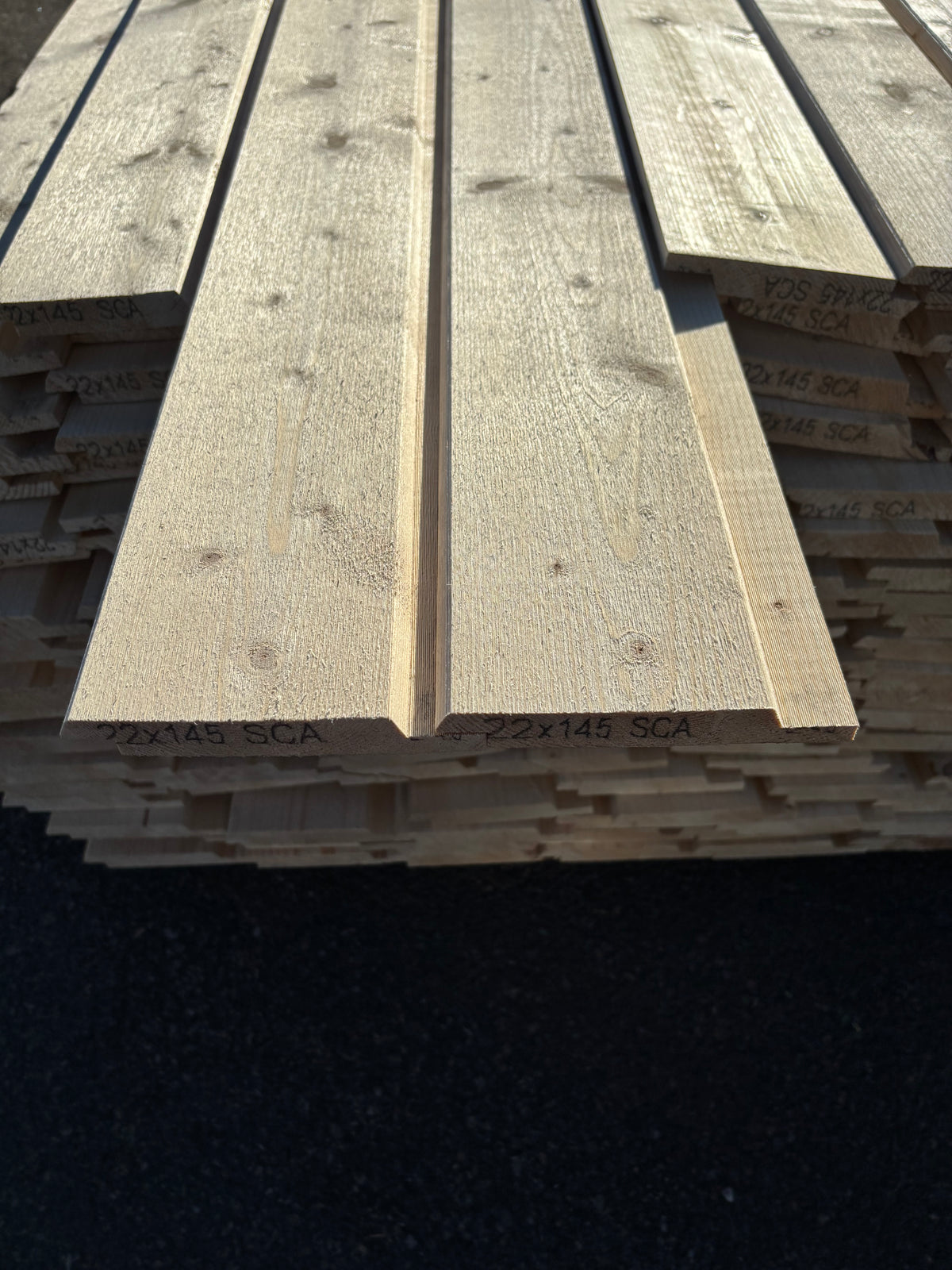 Paket Spårpanel 22x145mm 4,80–5,40m 151st (Andra Sortering)