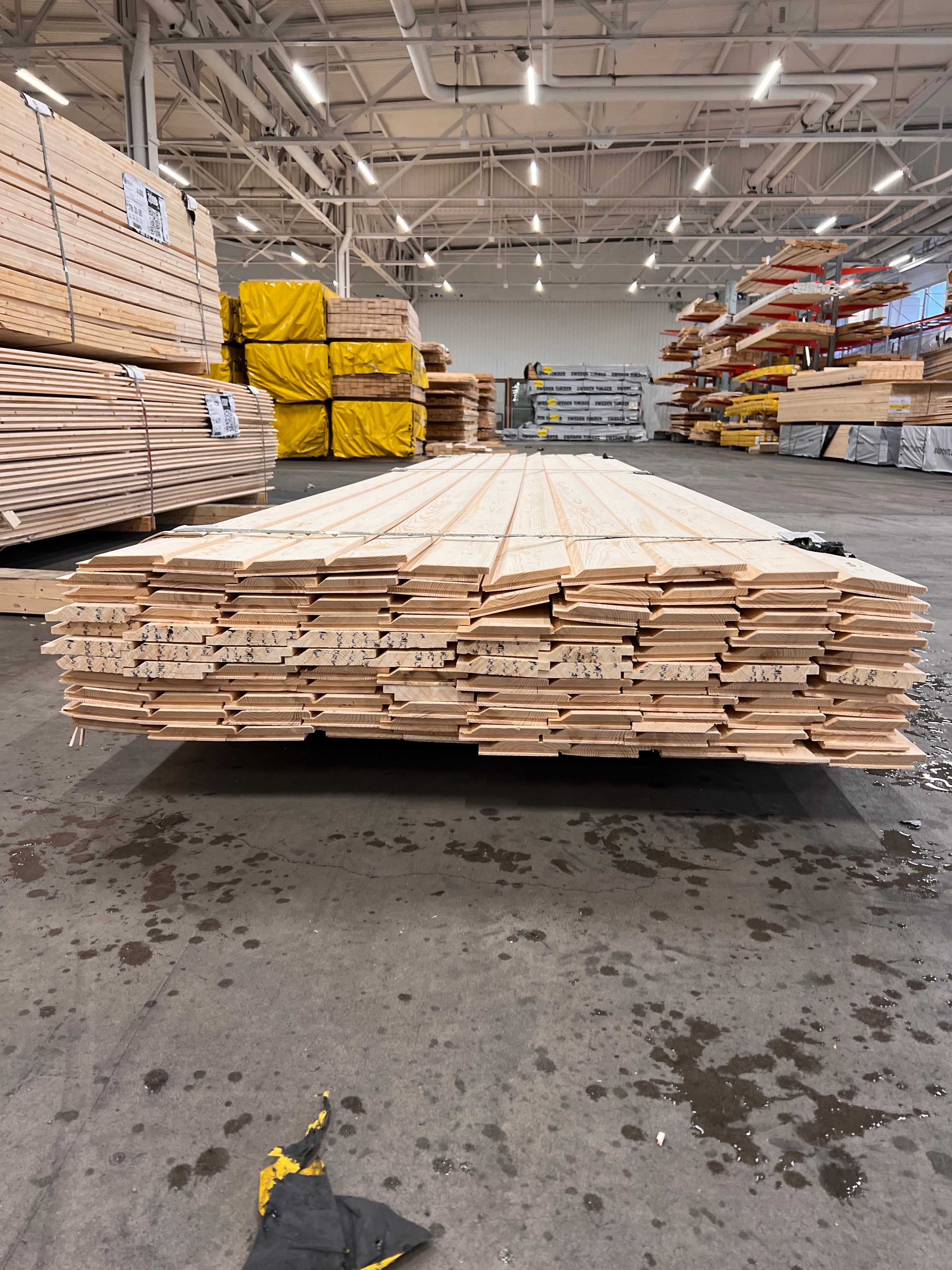 Paket enkelfas fals ändspont 22x120mm, 120st 4,80m (B-Sortering)