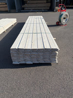 Paket Ytterpanel Dubbelfas 22×145 mm 4,50 m – Vit Grundmålad, 98 st