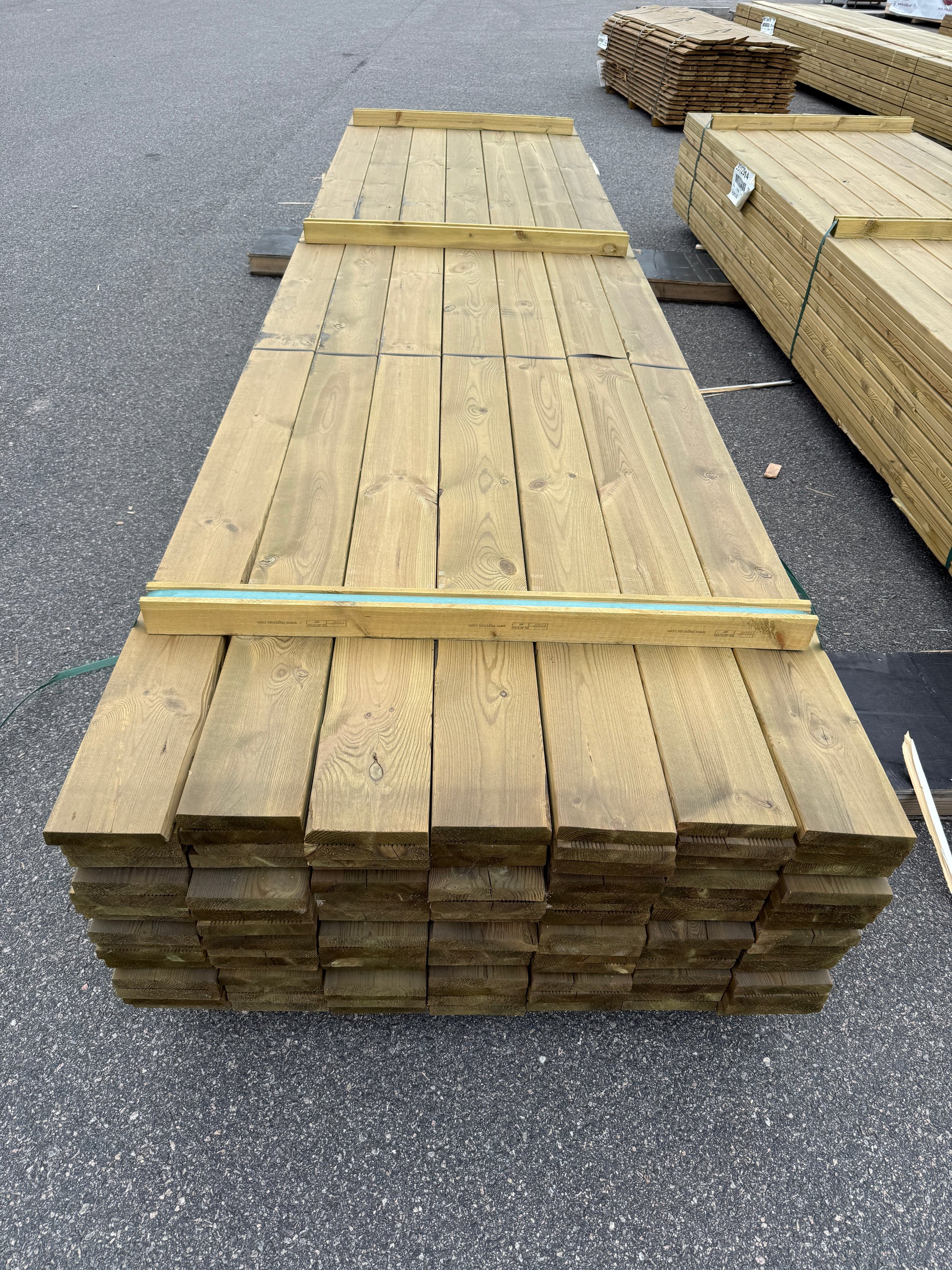 Paket Tryckimpregnerad Rillad Trall 28x145mm – 112st, 4,20m