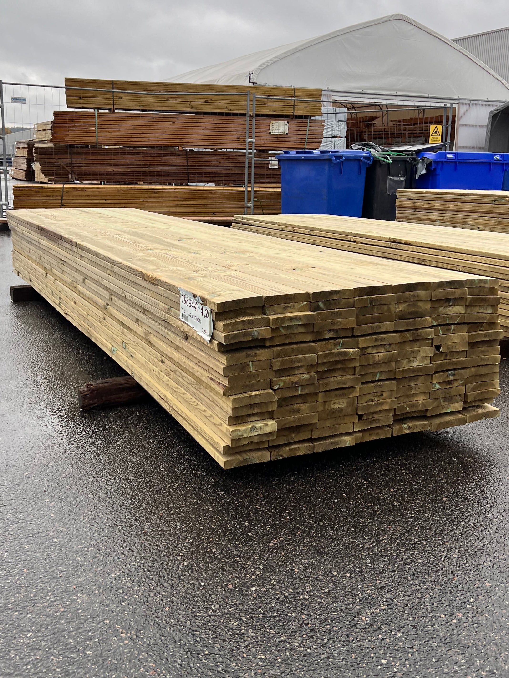 Paket Trall Rillad 28x145mm – 112 st 4.20m Tryckimpregnerad B-sort