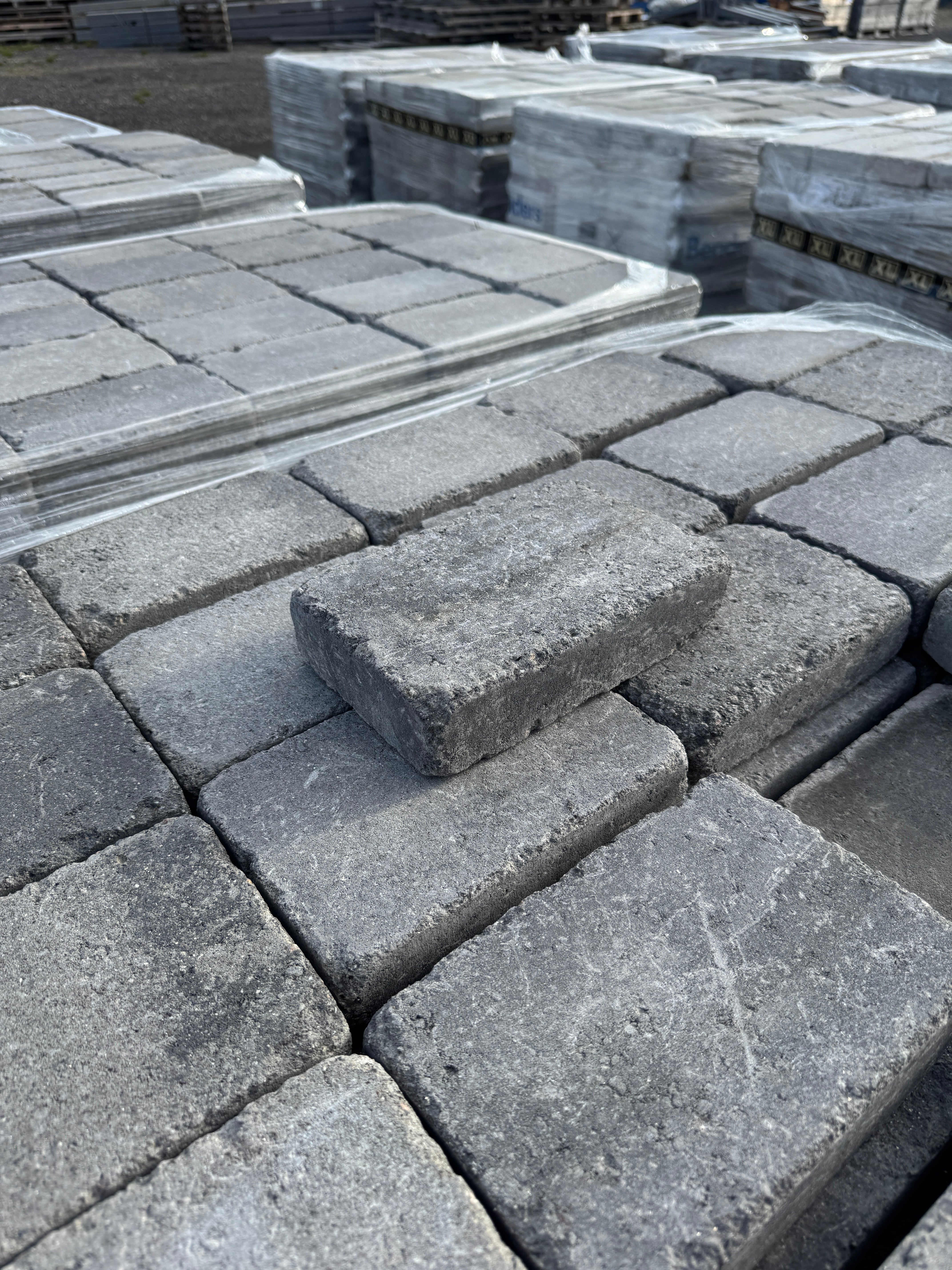 5 Pall Marksten Labyrint Antik Hel 210x140x50mm Gråmix&nbsp;
