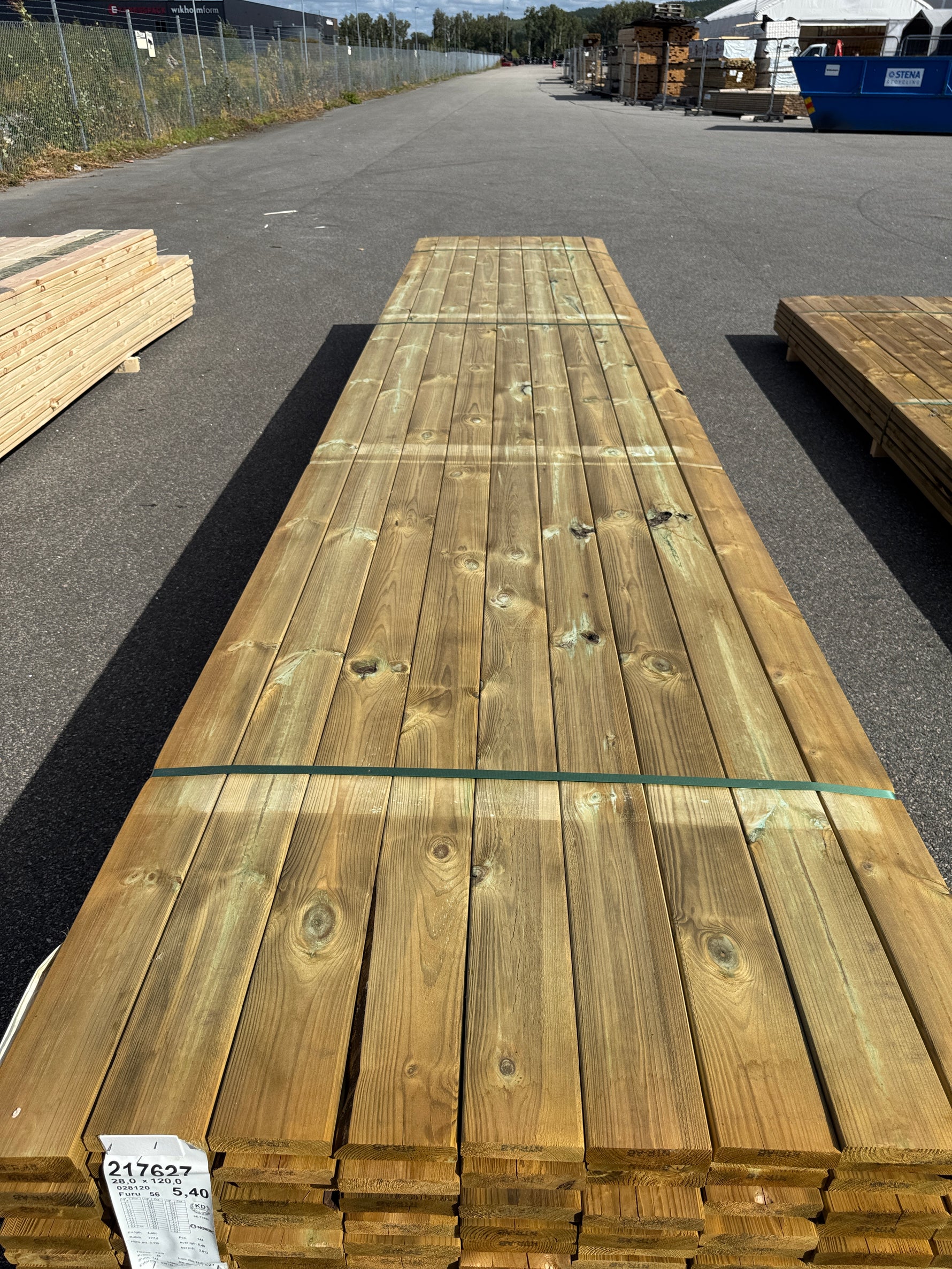 Paket Slät Trall 28x120 – 144st – 5.40 m – NTR AB – ANDRASORTERING