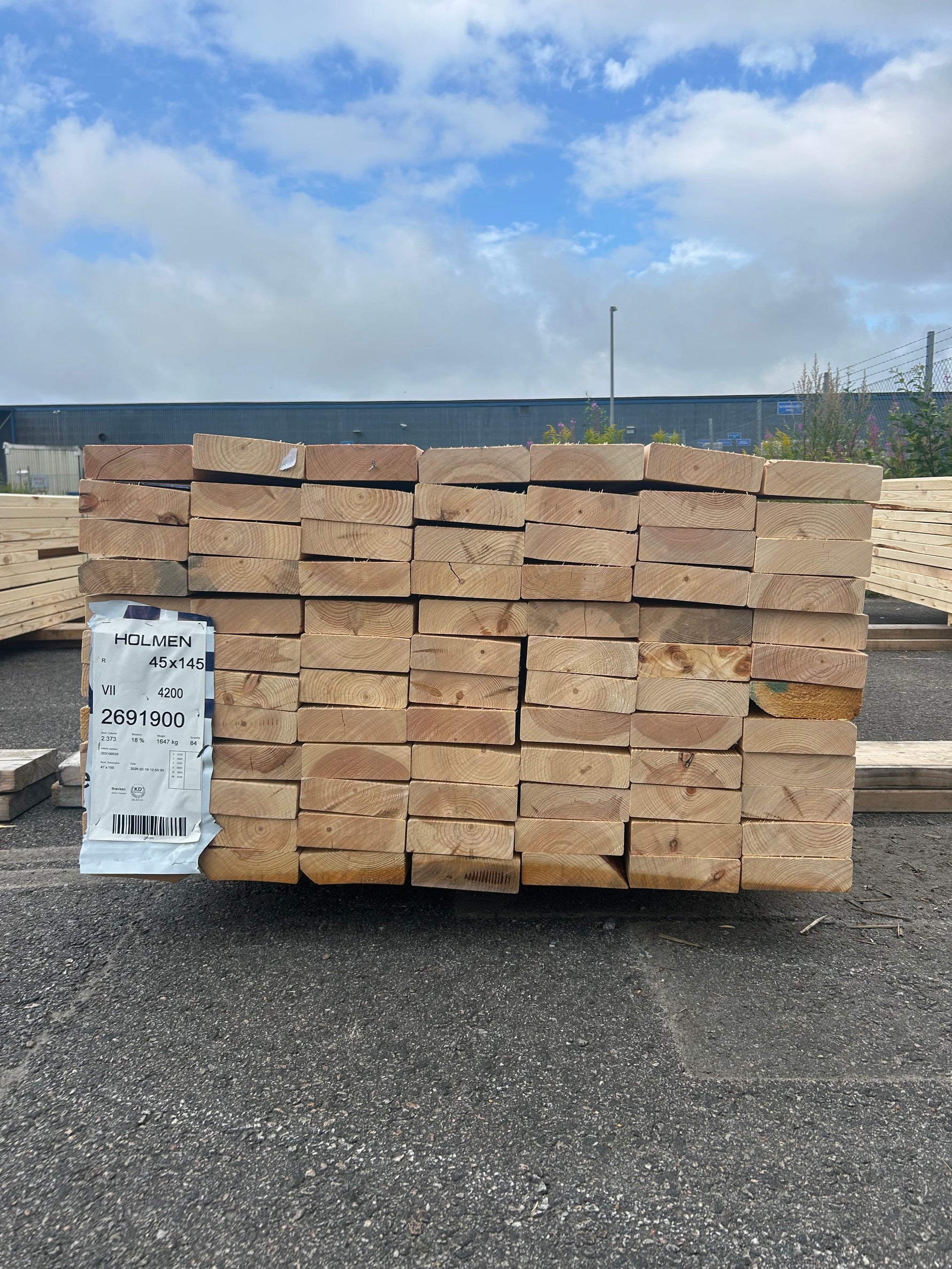 Paket Reglar 45x145mm 2,70-4,20m 84st