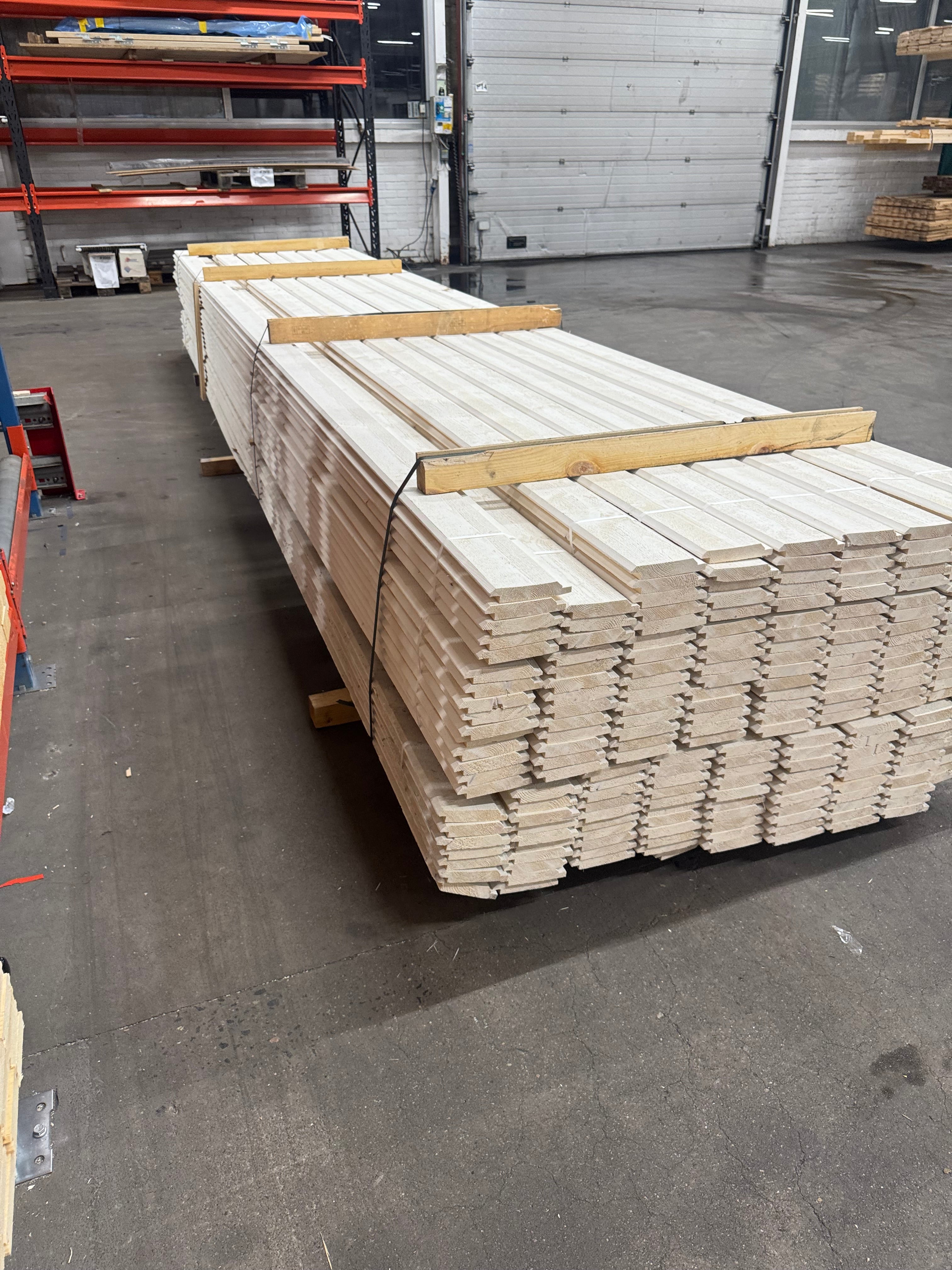 Paket Ytterpanel Dubbelfas 22x120mm – 220 st 5,40 m (Grundmålad vit)