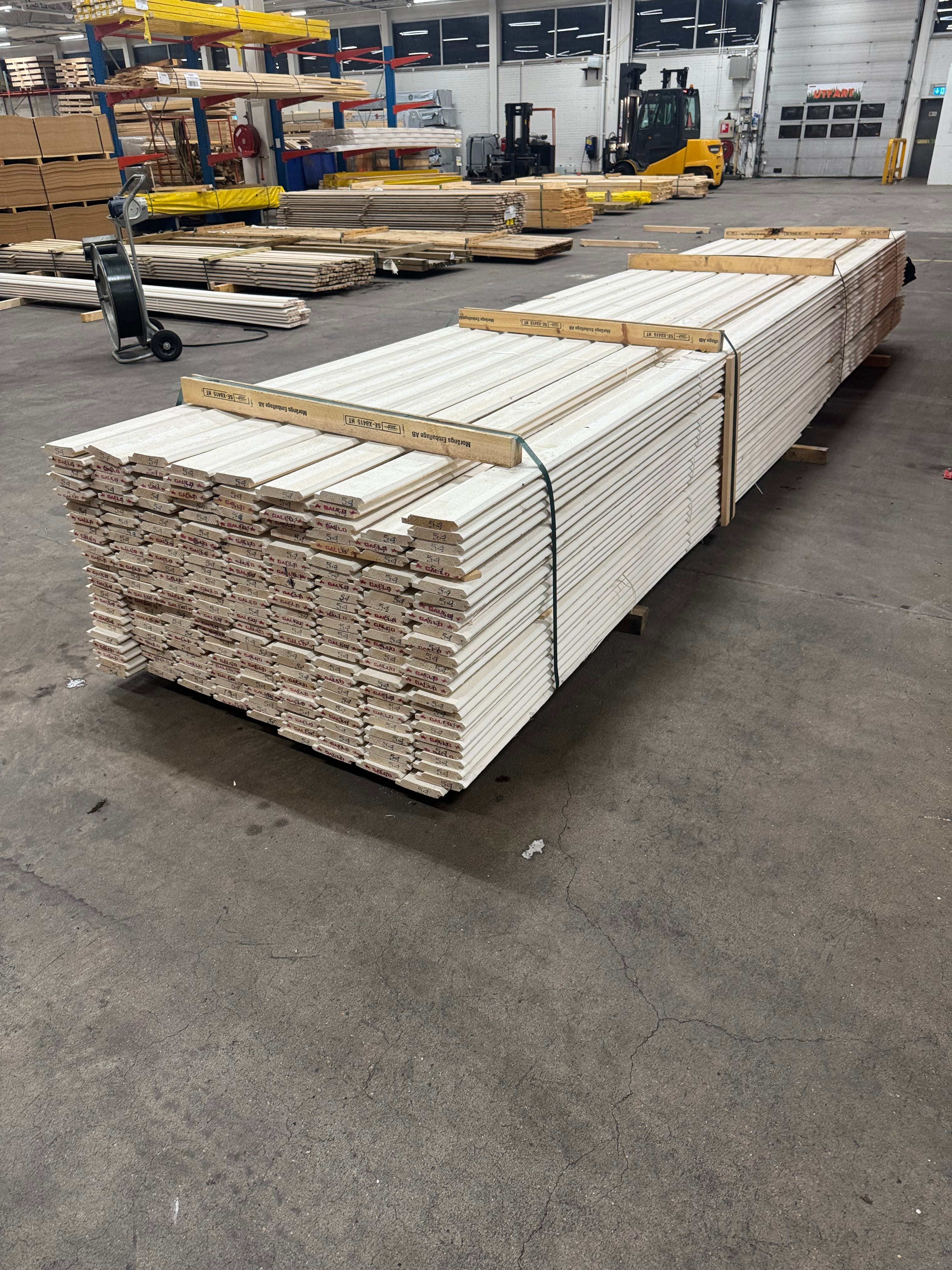 Paket Ytterpanel Dubbelfas 22x120mm – 220 st 5,40 m (Grundmålad vit)