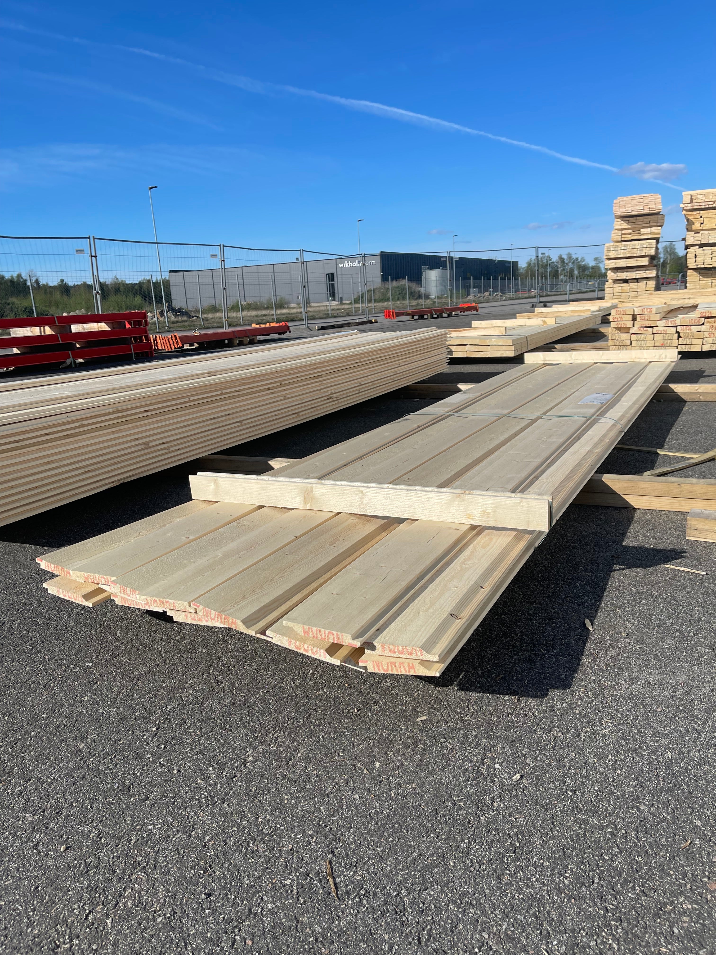 Paket Ytterpanel 22x145 mm – 4,80 m – 17 st