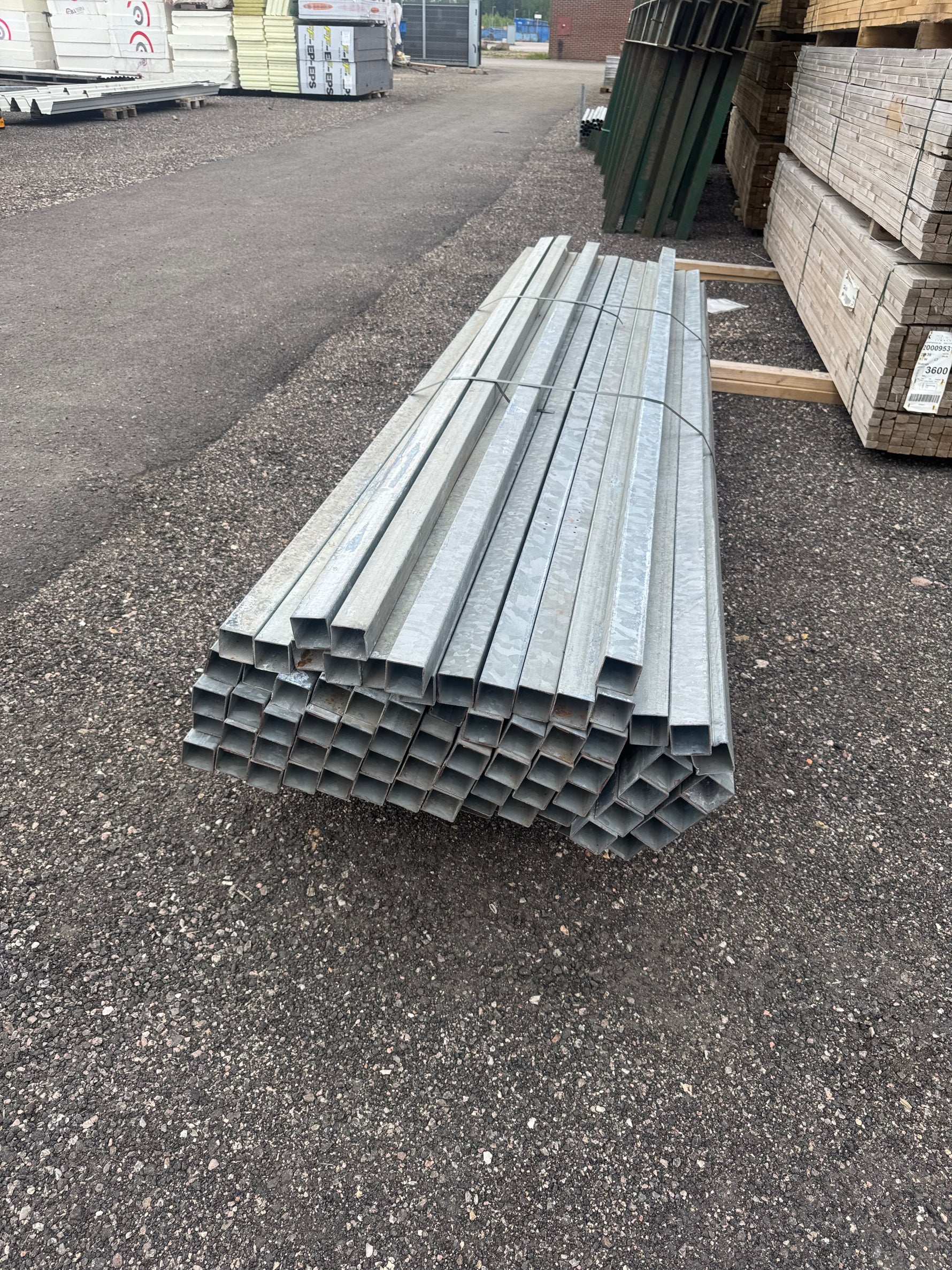 Pall Stängselstolpar – Galvad 50x50mm, 82st 2,76m