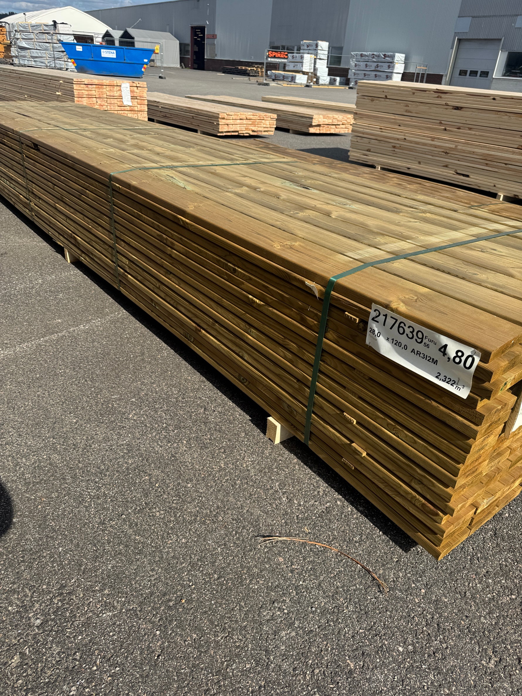 Paket Slät Trall 28x120 – 144st – 4.80 m – NTR AB – ANDRASORTERING