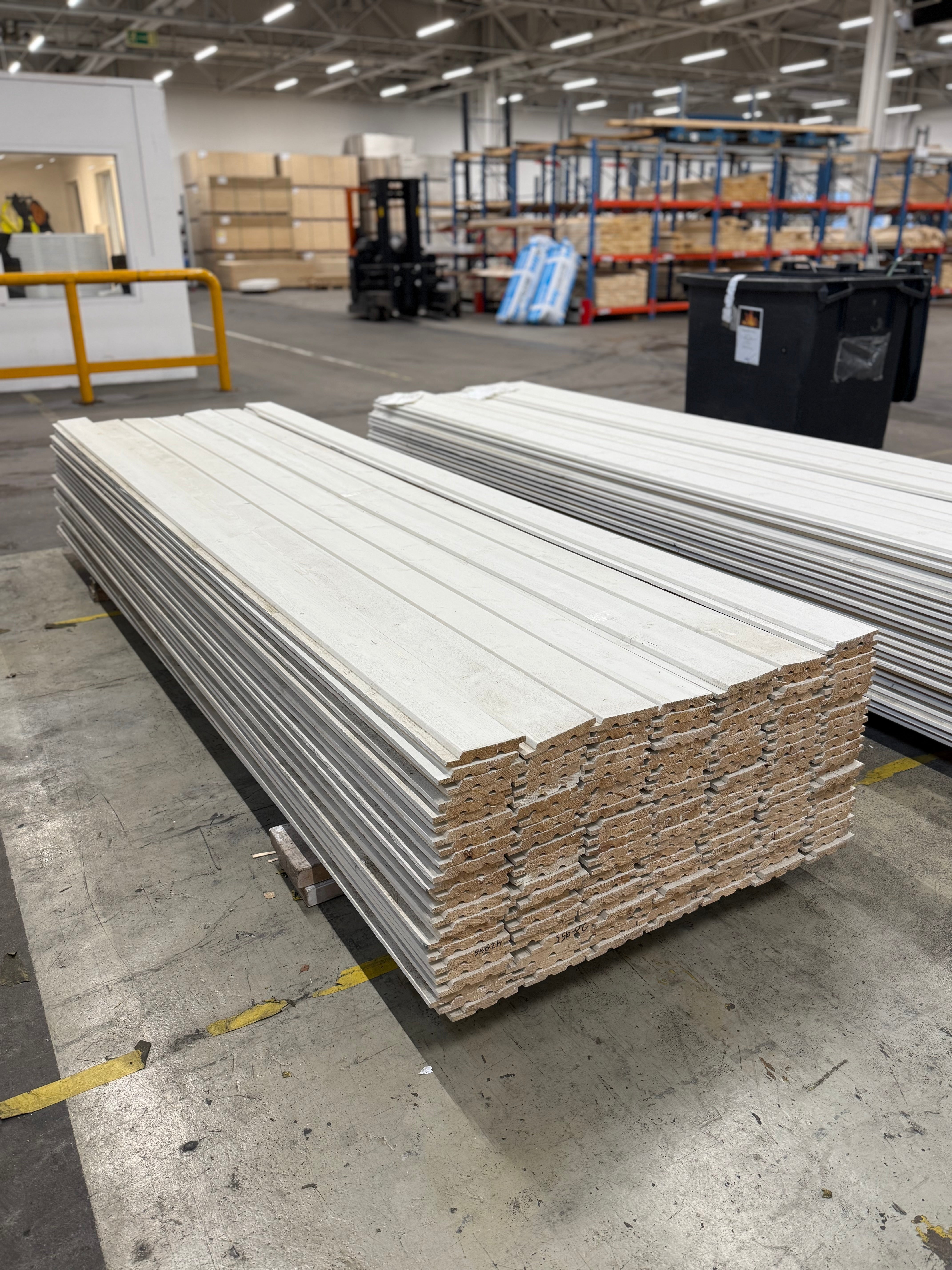 Paket Ytterpanel Falsad Enkelfas 21x147 mm – 156 st 3.60 m Vit