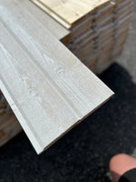 Paket Ytterpanel Dubbelfas Halvspont 22x120mm Grundmålad 161st 4.50m Grundmålad