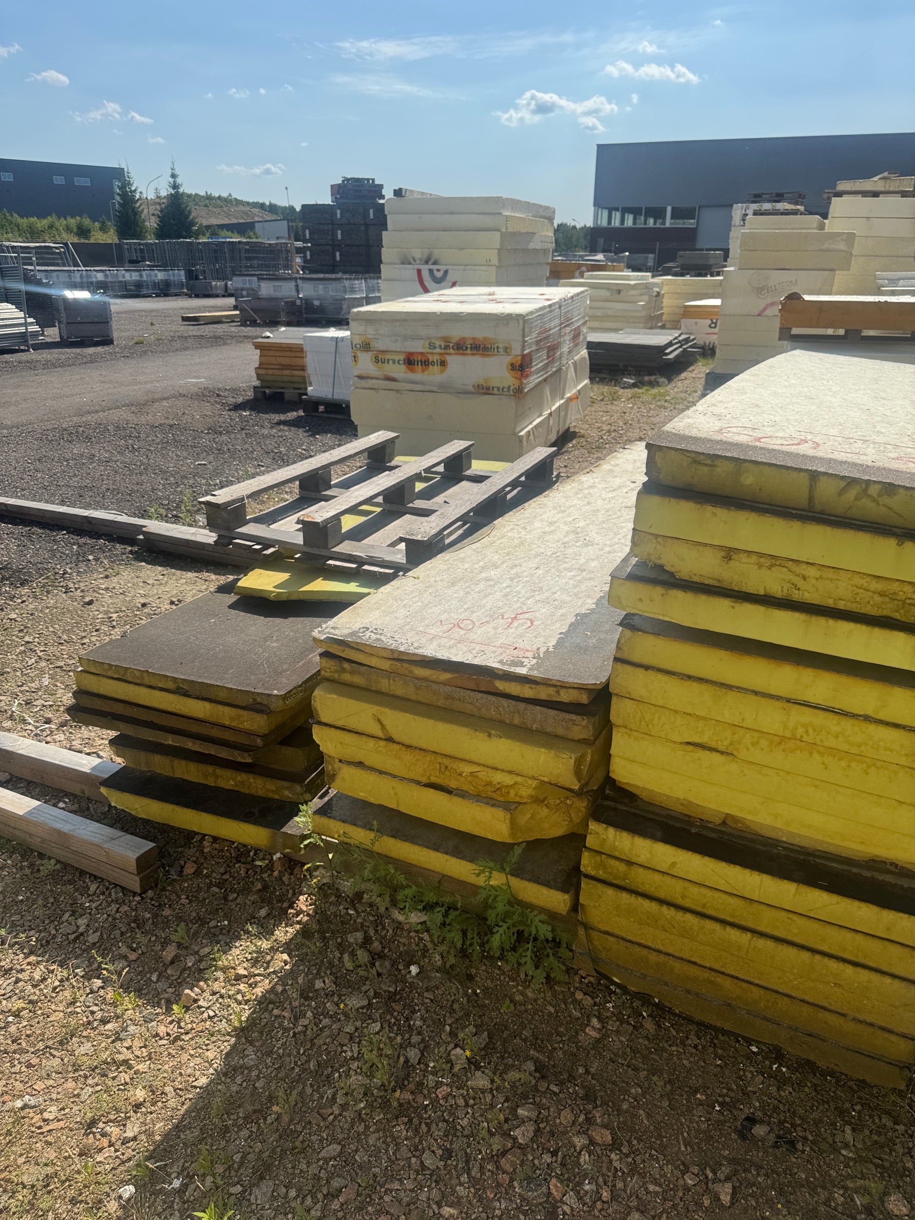 Parti PIR-isolering 2400x590mm ca 70 skivor