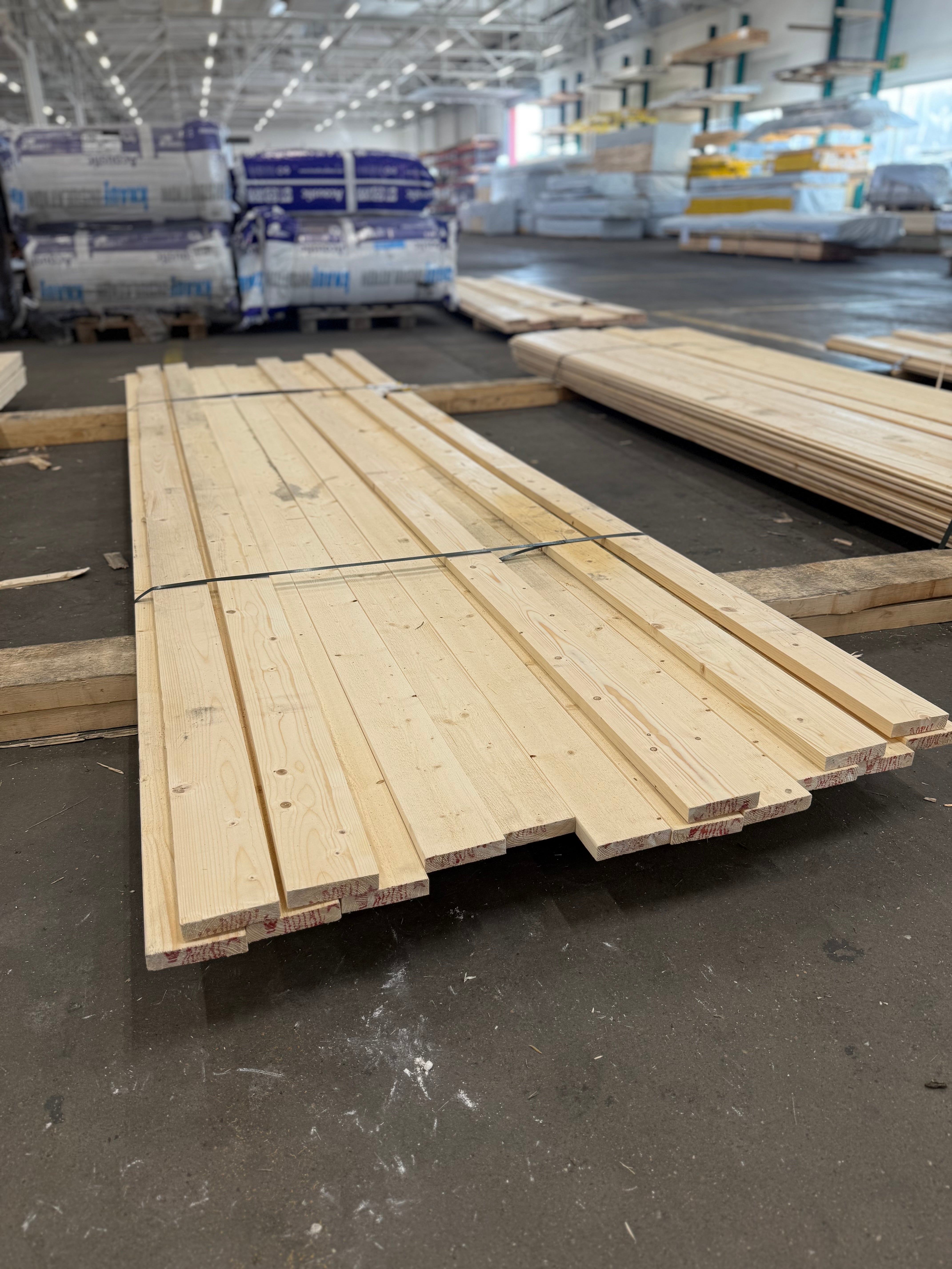 Paket Råplan 22x95mm 16st 3.60m