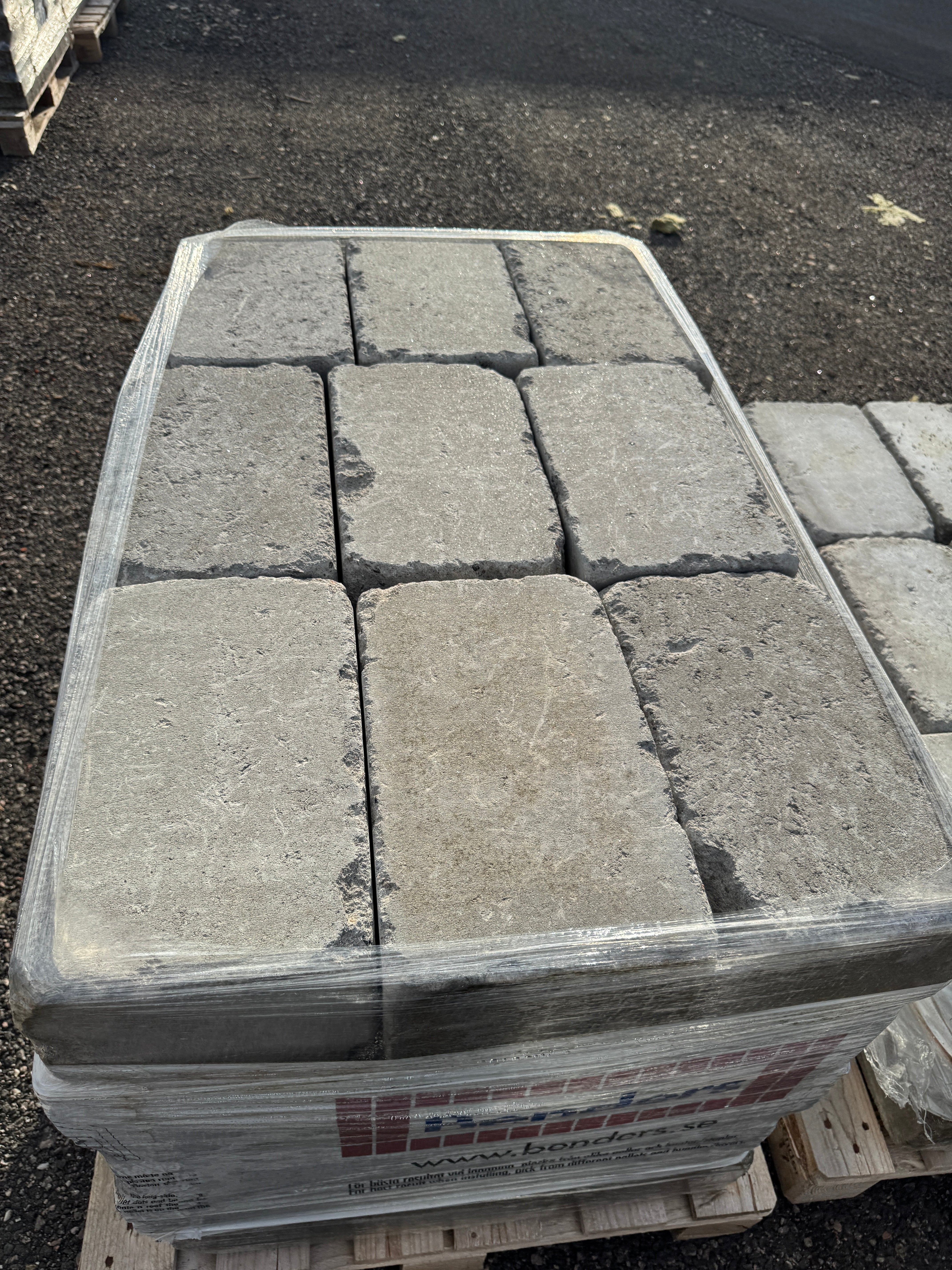 2 pall Marksten Labyrint Antik Maxi 350x210x140mm Grå