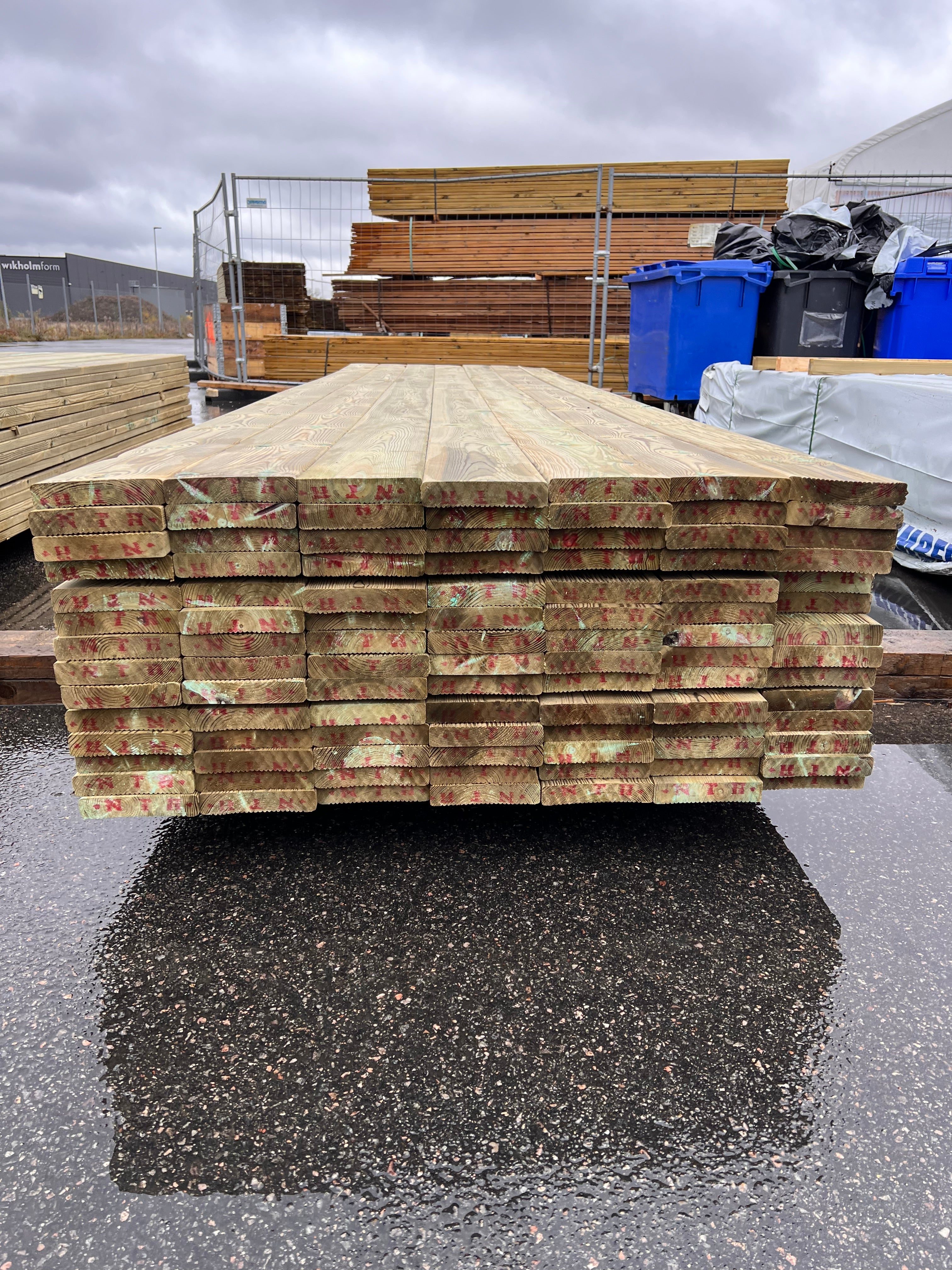 Paket Trall Rillad 28x145mm – 98 st 4.20m Tryckimpregnerad B-sort