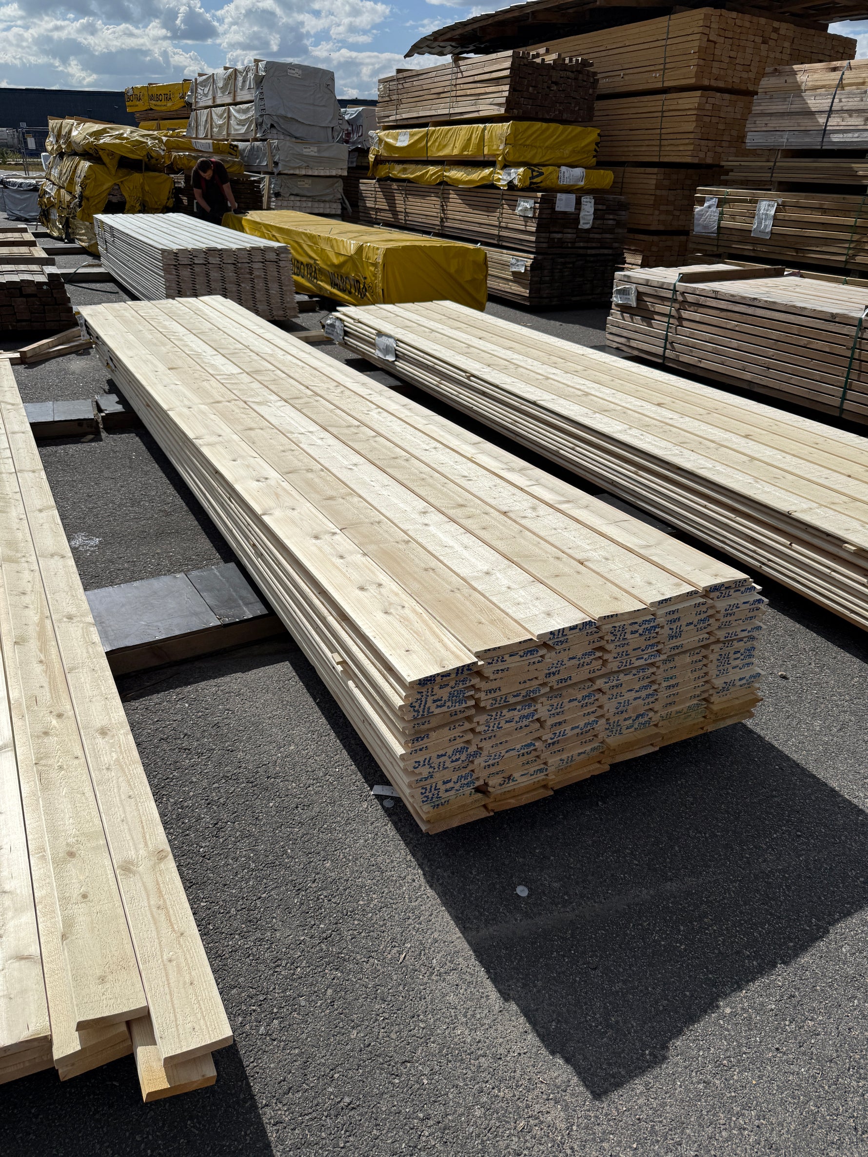 Paket Ytterpanel Enkelfasspont 22×170mm 4,80m 96st Obehandlad- Revor