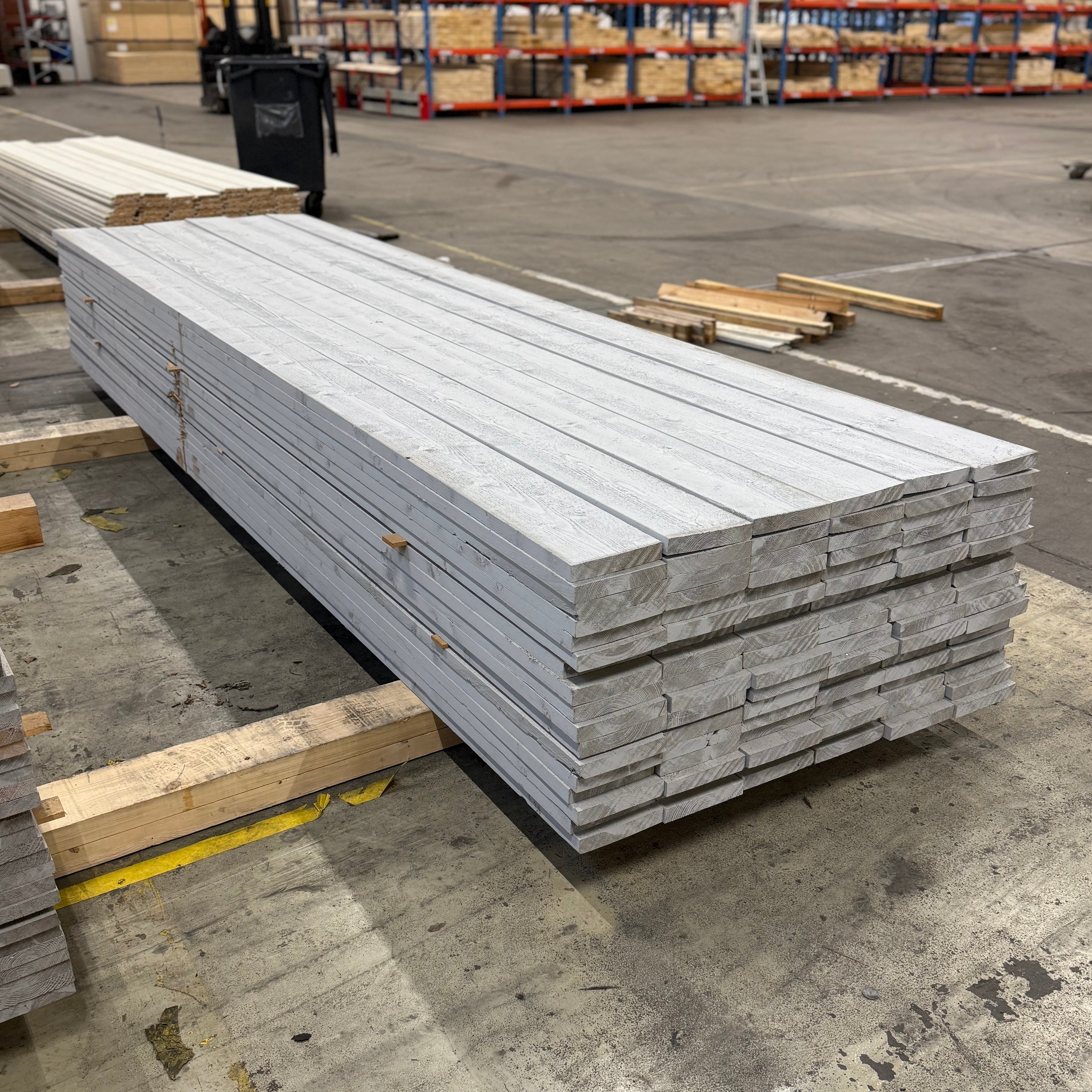 Paket Finsågad Panel 28x170 mm – 108 st (3,90 m, Målad NCS S 3000-N)