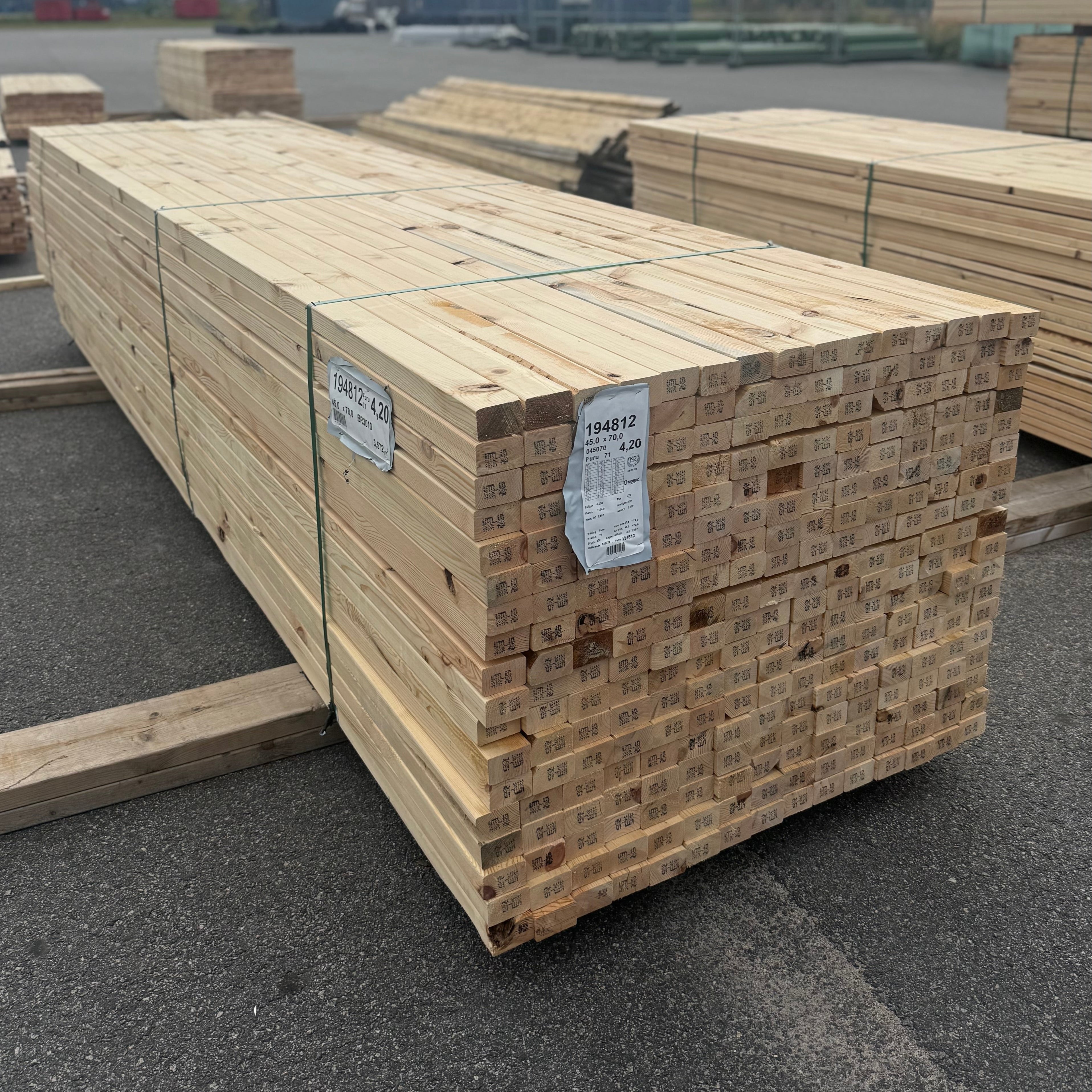 Reglar 45x70mm 4.20m Furu