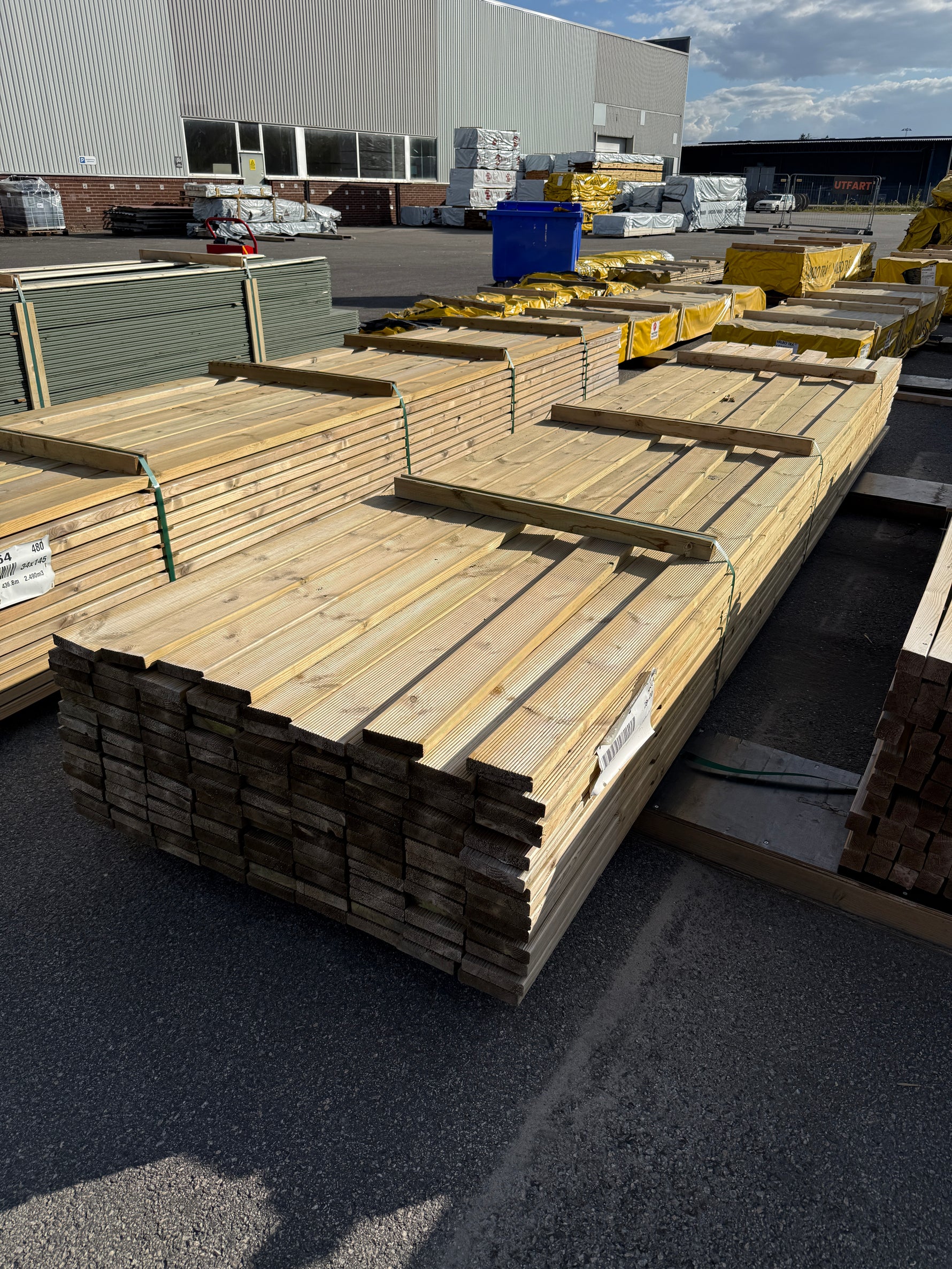 Paket Tryckimpregnerad Rillad Trall 28×120 mm 4,80m 123st (NTR-AB, G4-2)