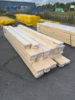 Parti Massivt Furugolv Borstad Ljusgrå Ekonomi 25x160 mm – 51,92 m²