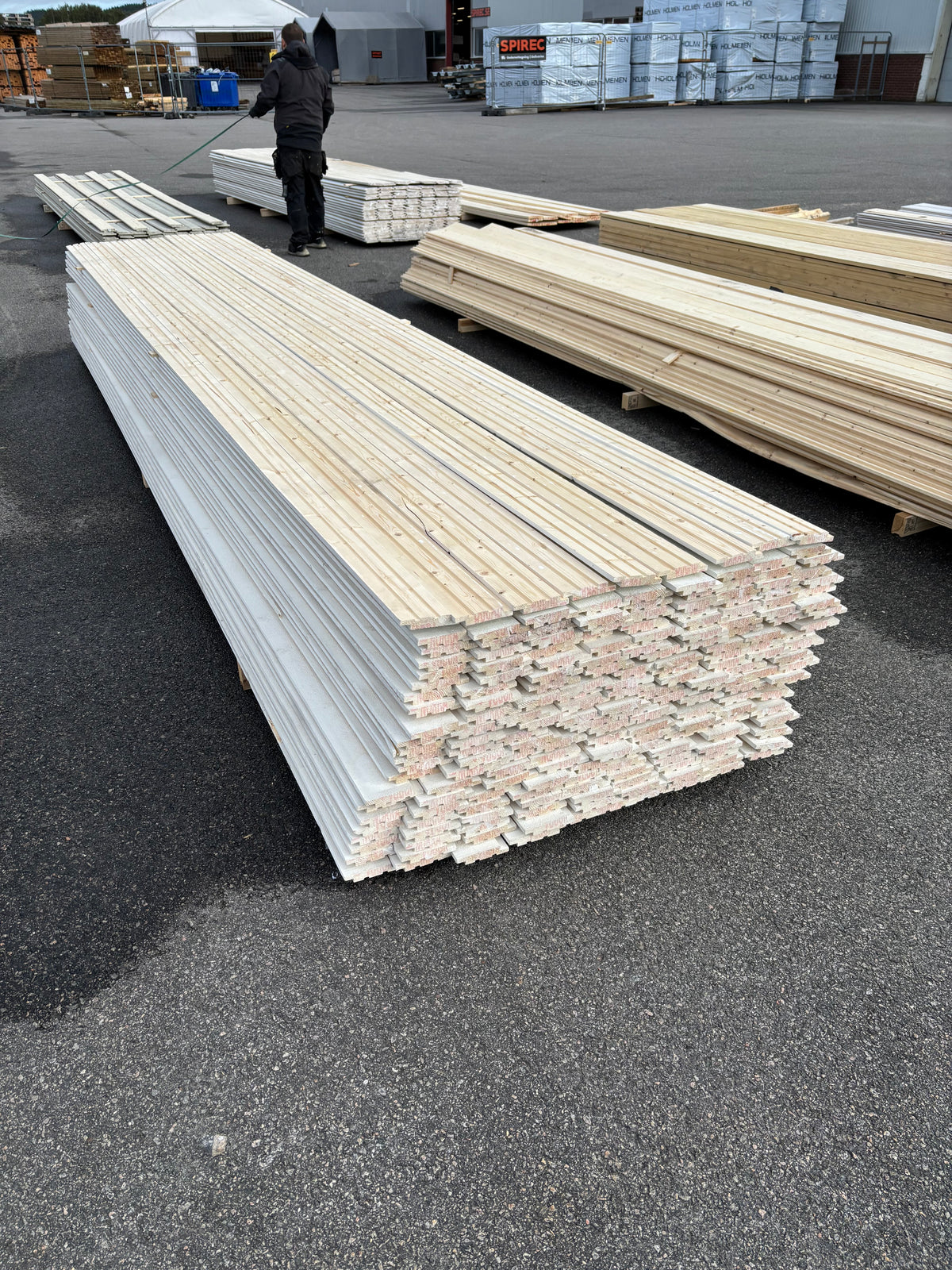 Paket Uppsalapanel 21x115mm 4.80m 198st Grundmålad
