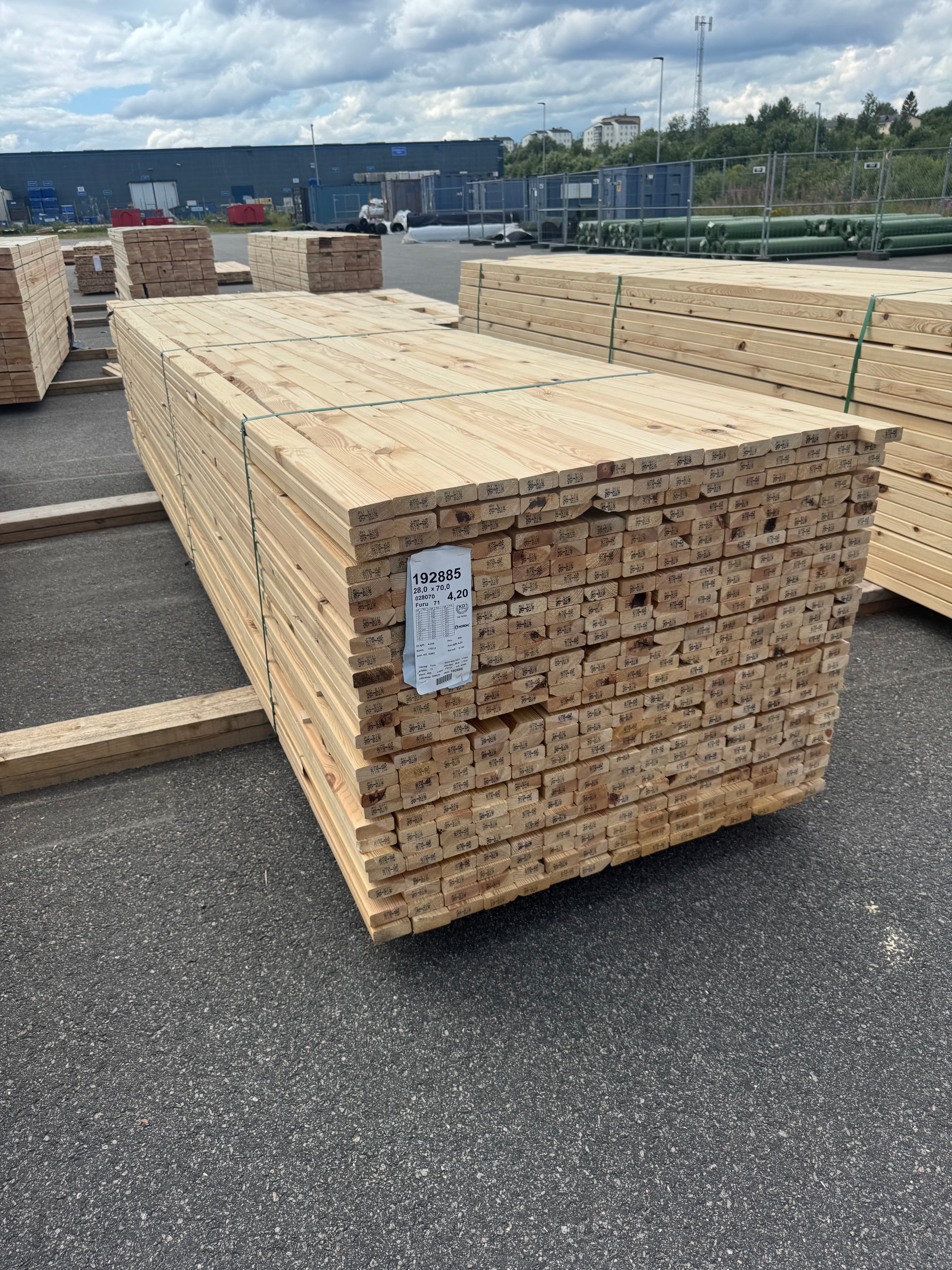 Paket Glespanel 28x70 – 405 st (4,20 m, furu)