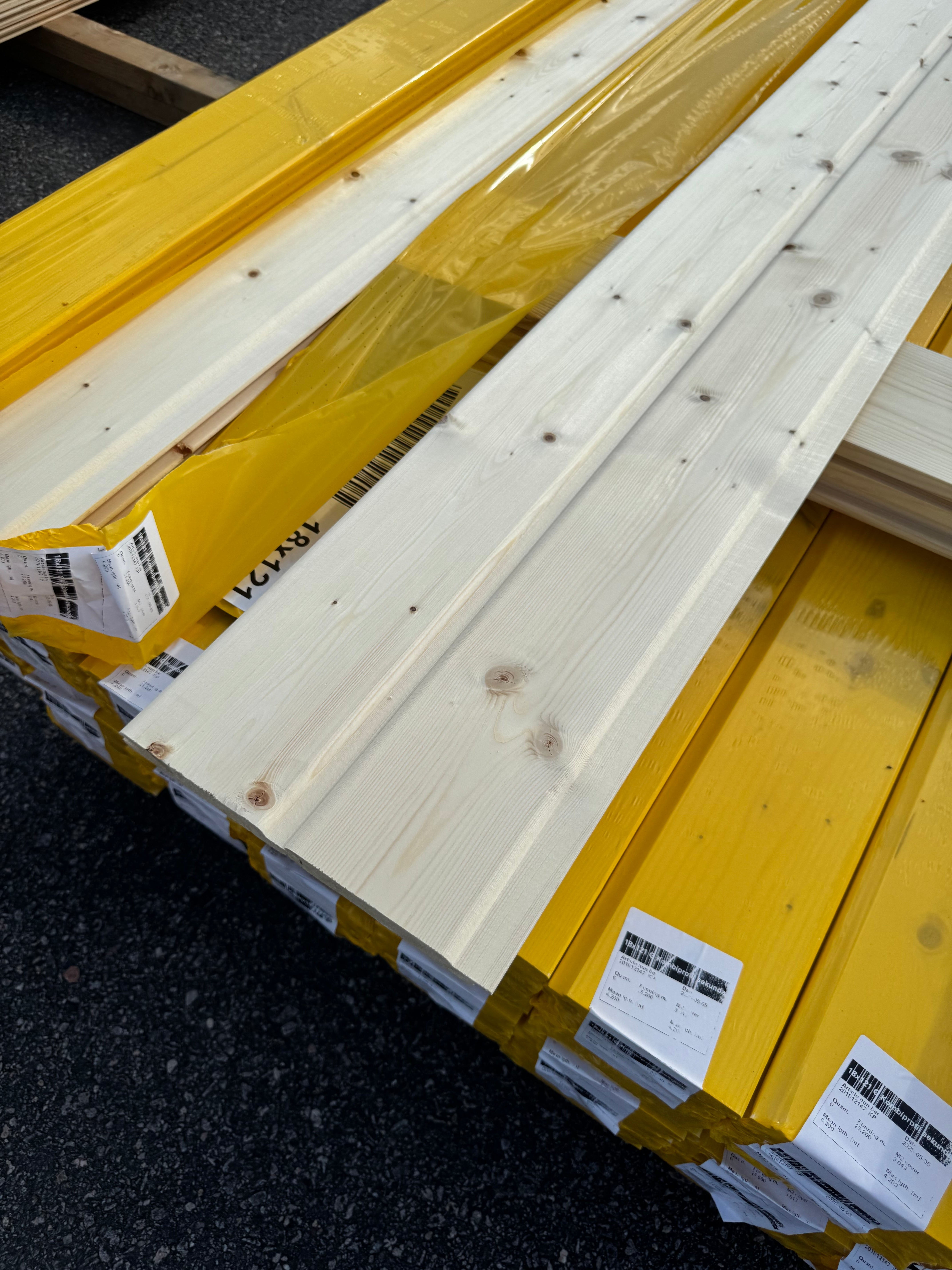 Paket Kombiprofil 18x121 Furu – Sekunda, Obehandlad