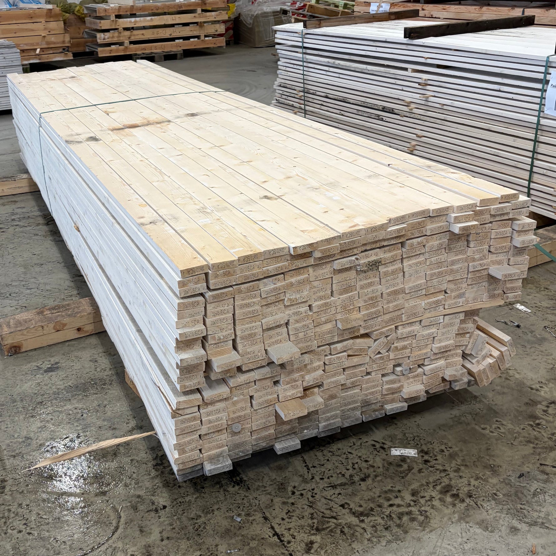 Paket Finsågade Brädor 22x70mm, 375st 4,20m (Vit) - Spirec