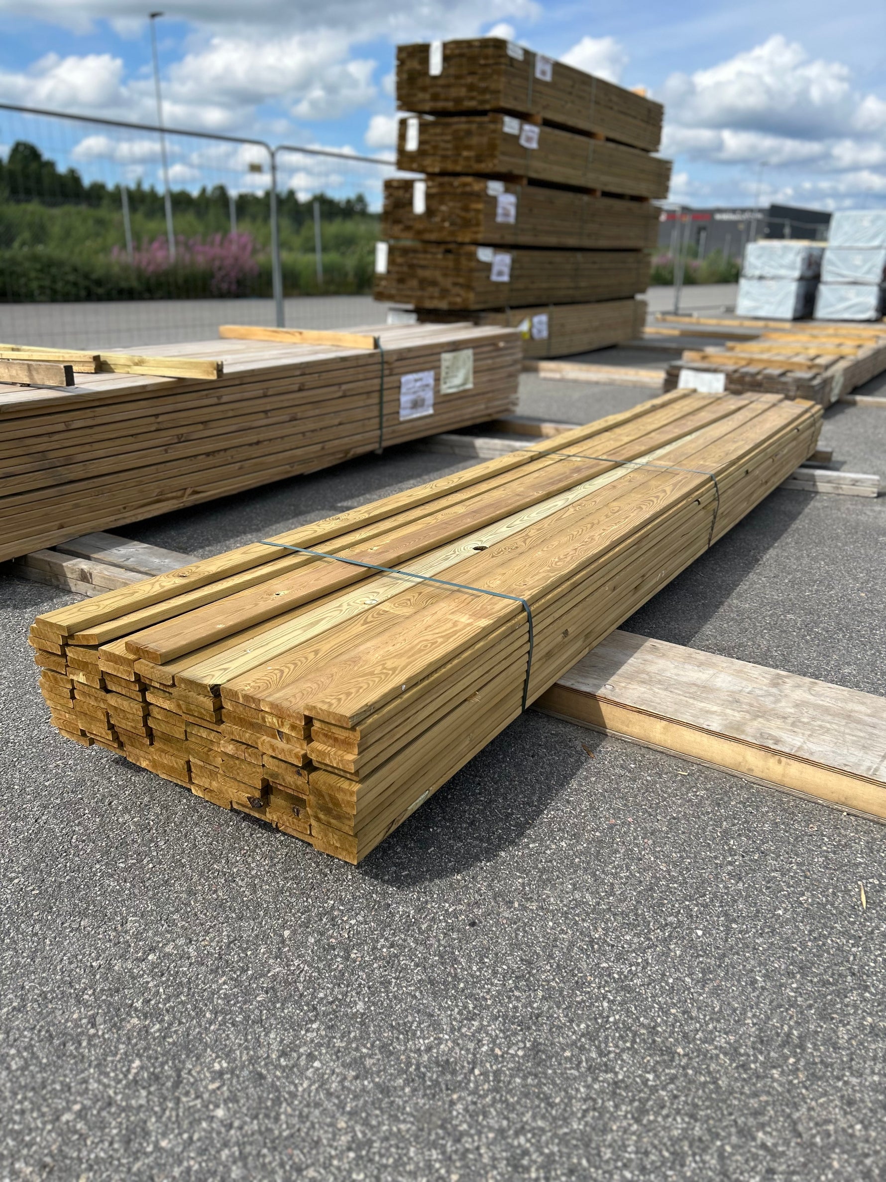 Paket Tryckimpregnerad Trall 22x95mm 91st 4.20m- Andra sortering