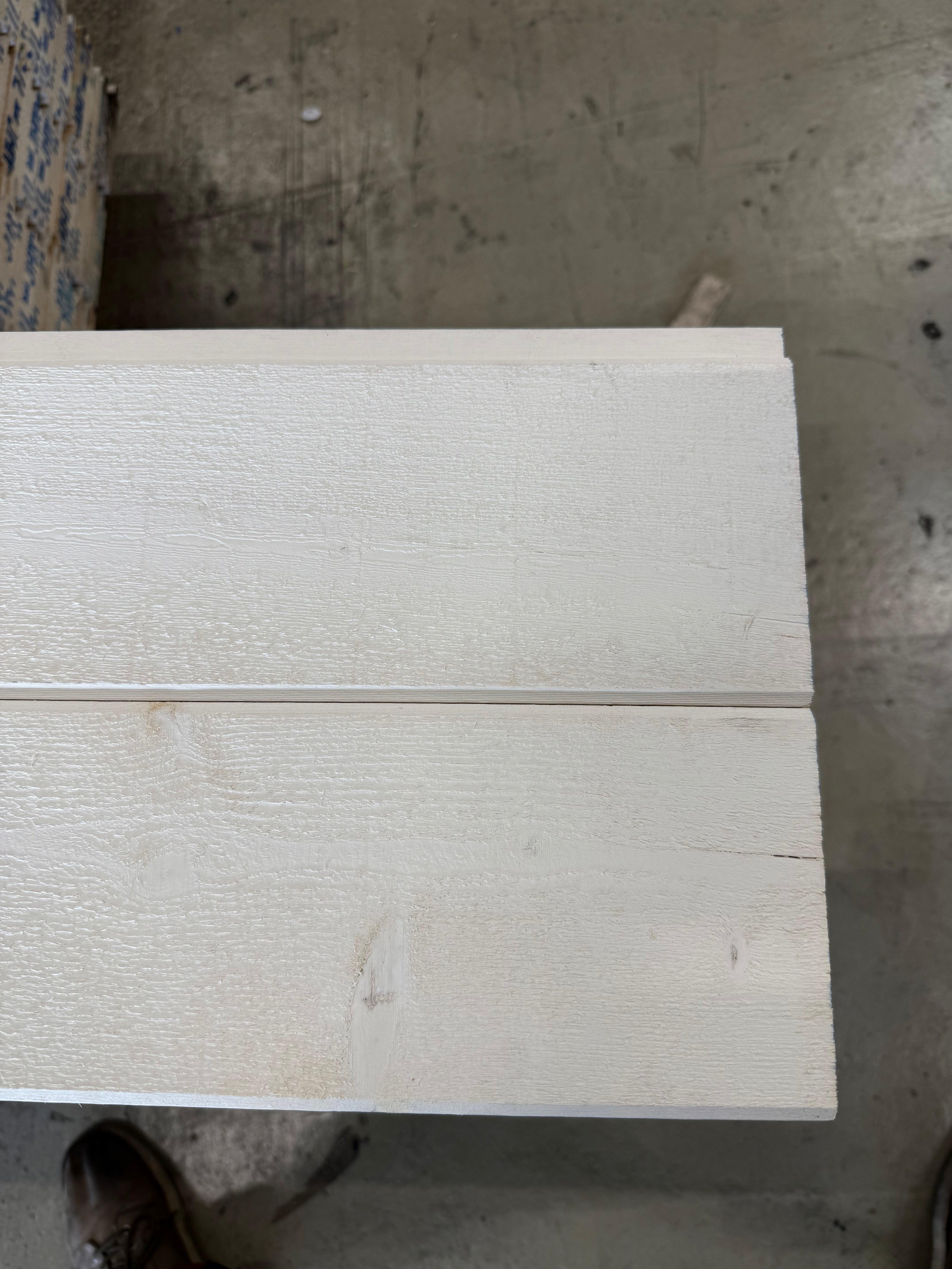 Ytterpanel Dubbelfasspont 22x145mm 3.60m – Grundmålad Vit Gran