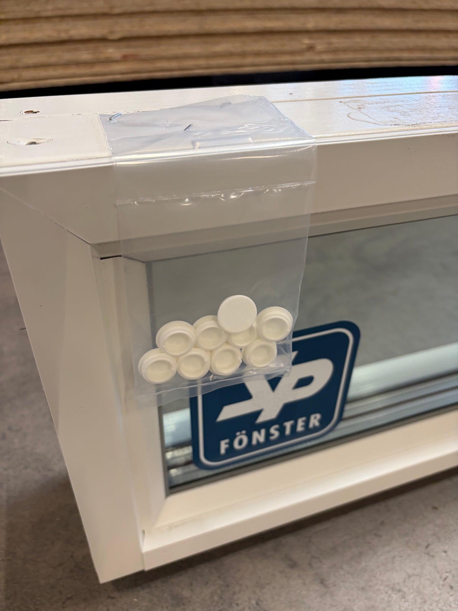 Fönster 150x30cm, 2-delat Trä/Aluminium