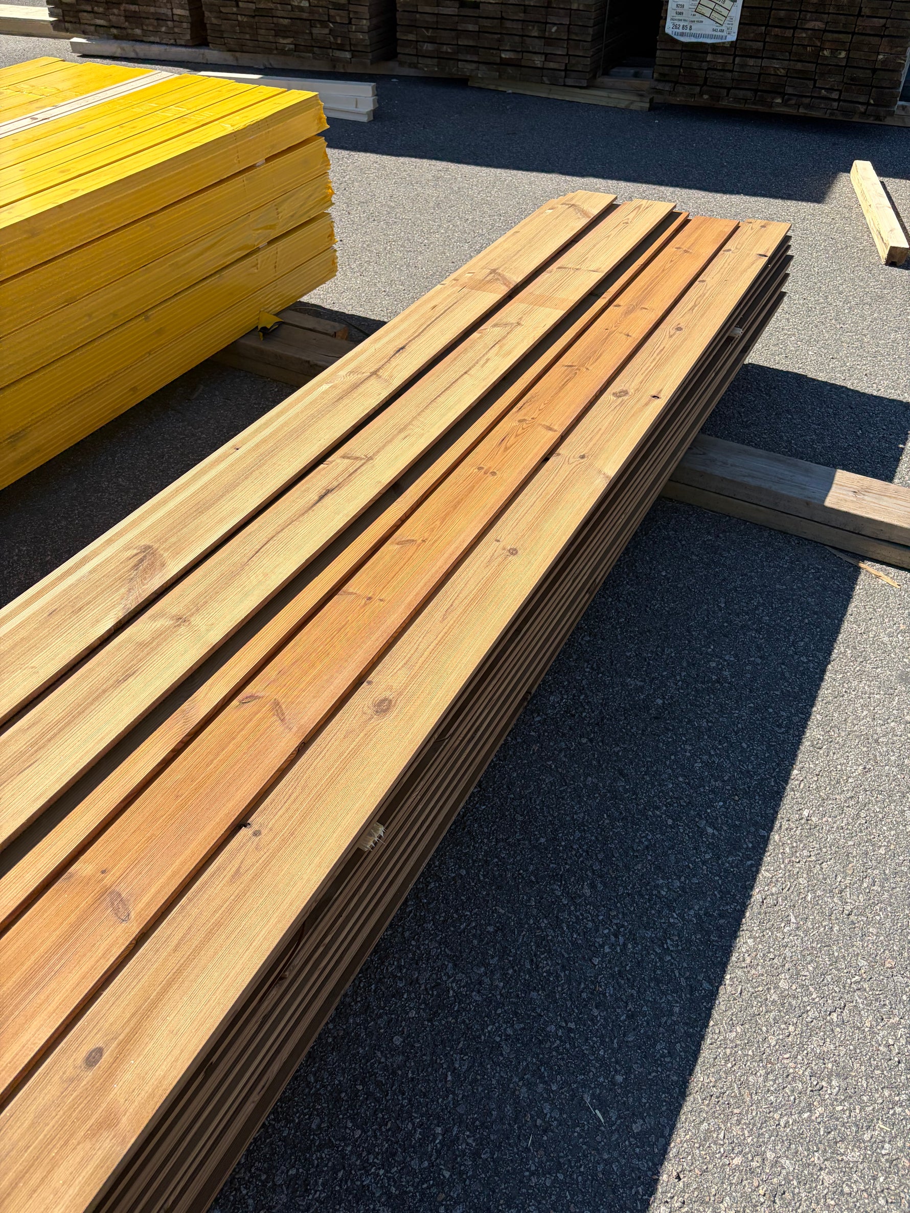 Paket Thermowood Furu 19x140mm Dubbelfas Fals Rak, 67st 3,6m