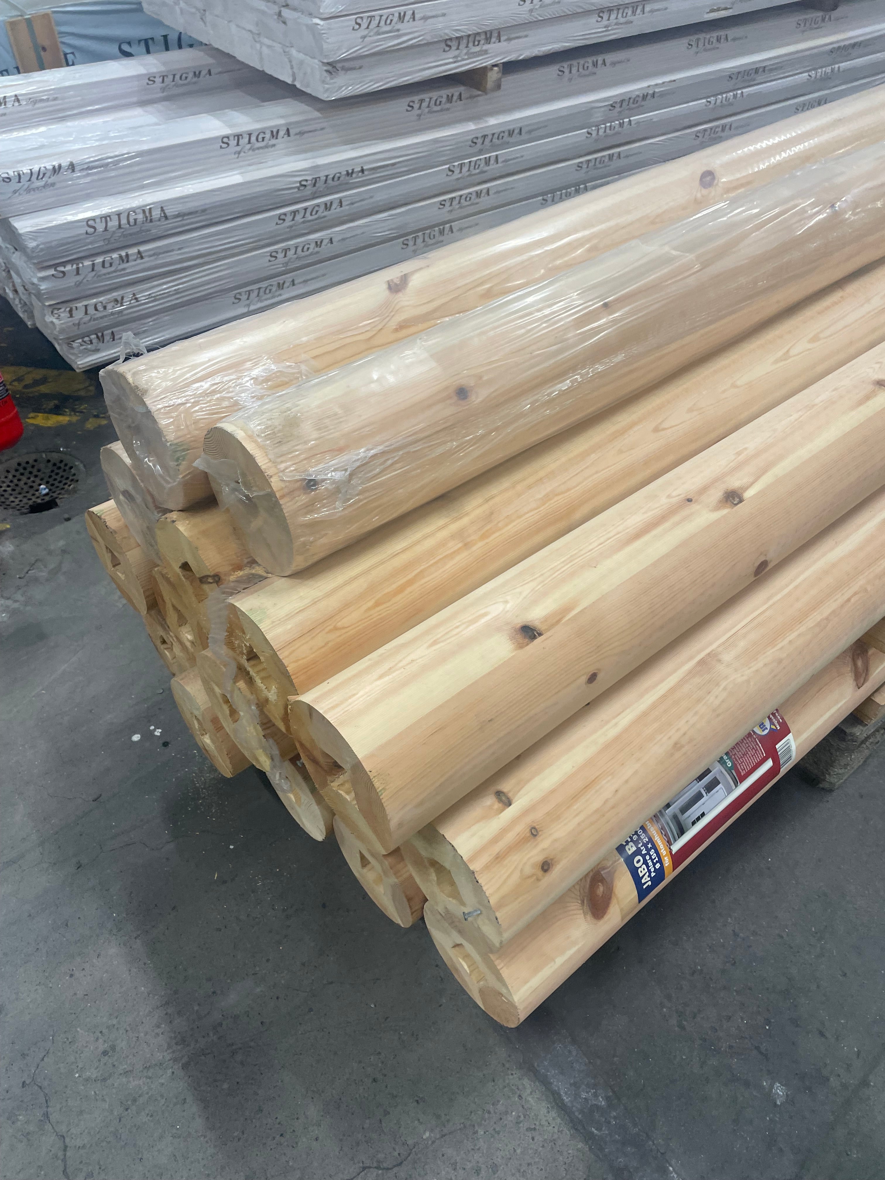 Rund limträpelare 155x2500mm