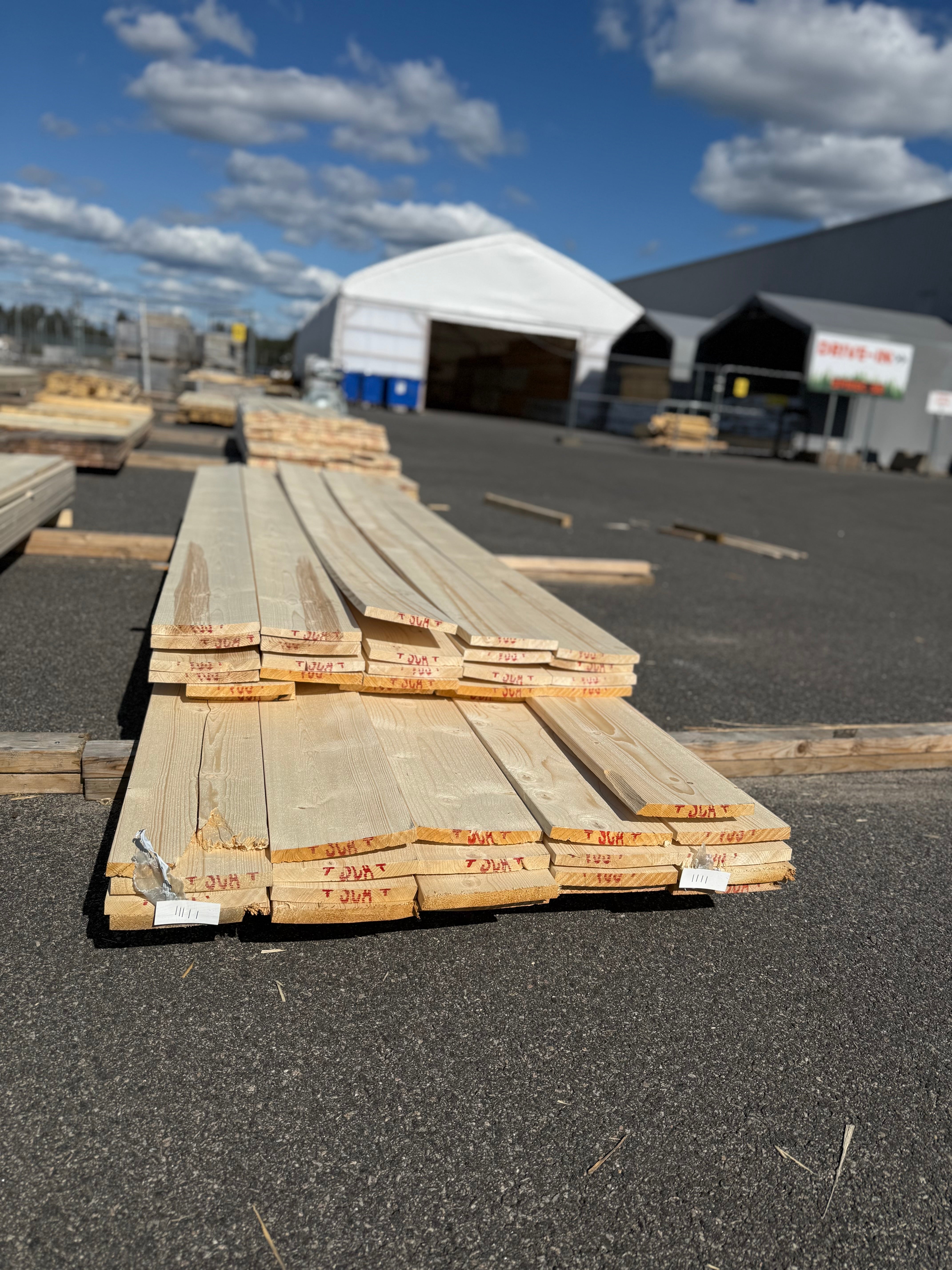 Paket Finsågad Panel 22x195mm 44st 3.0–3.60m – Andra sortering