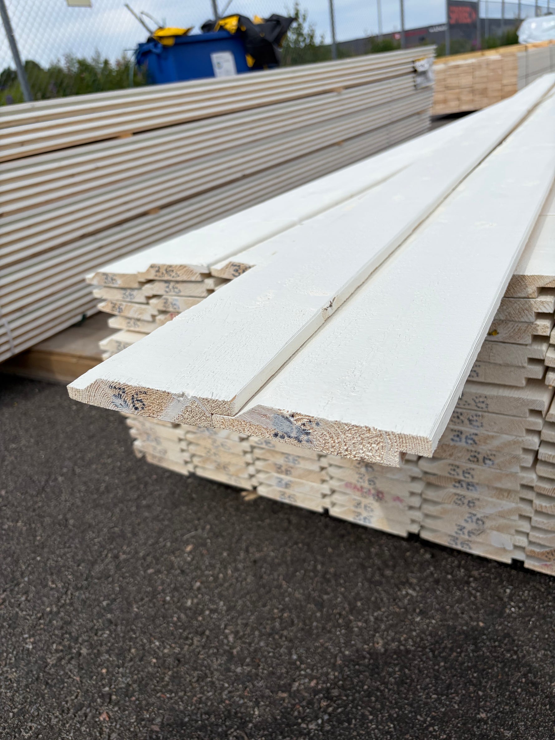 Paket Ytterpanel Enkelfas Halvspont 22x120mm, 134st 3.60m Mellanstruken&nbsp;