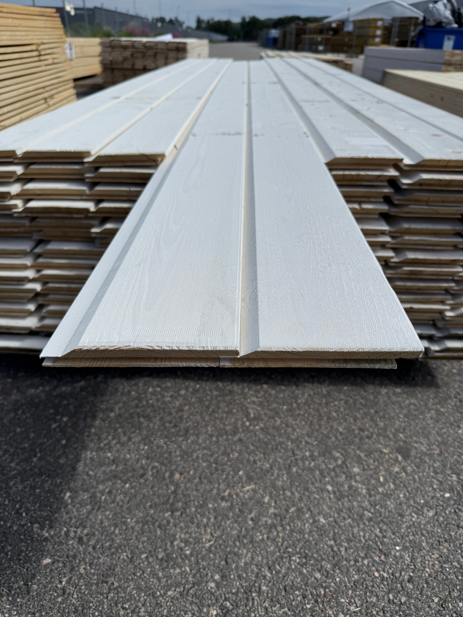 Paket Ytterpanel Enkelfasspont 22x145mm, 120st 3.60m Grundmålad