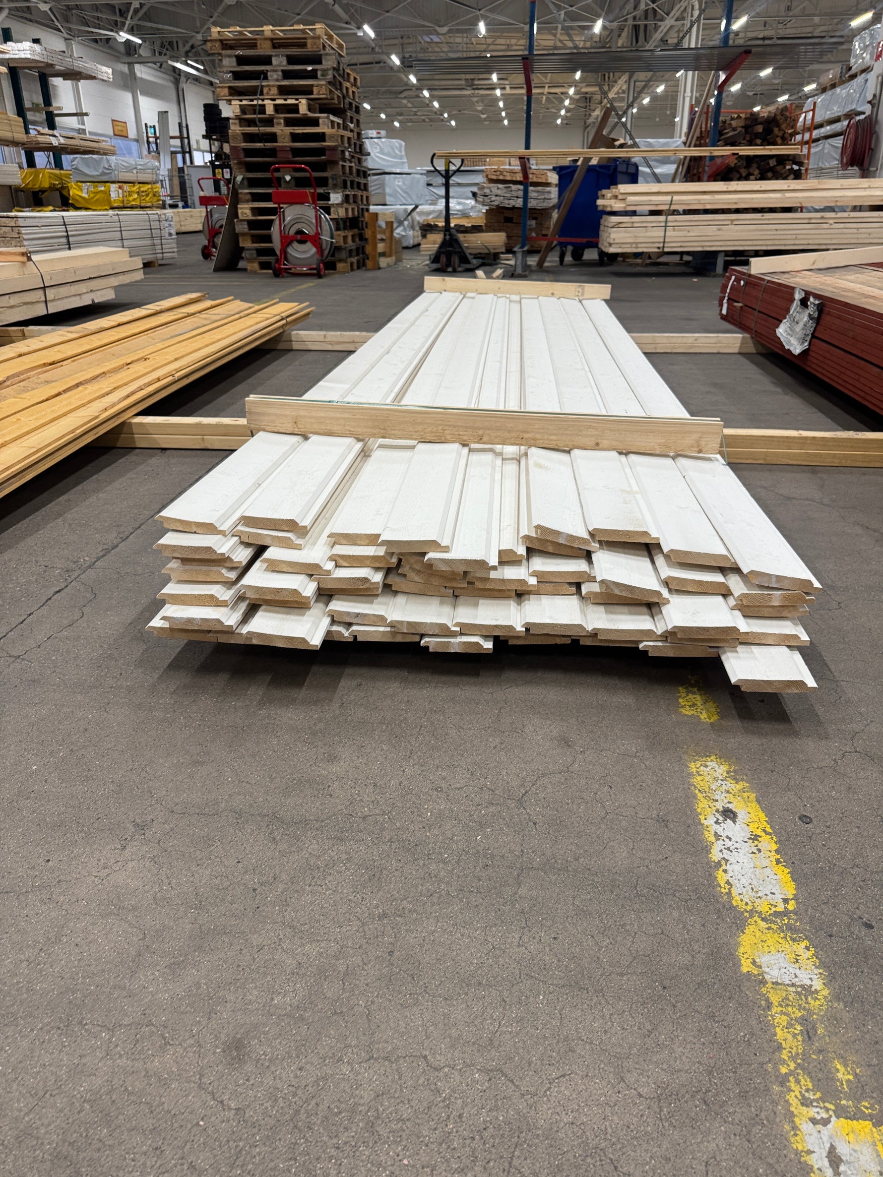 Paket Ytterpanel Dubbelfas Fals 22x120mm 4,50m – 53 st Vit