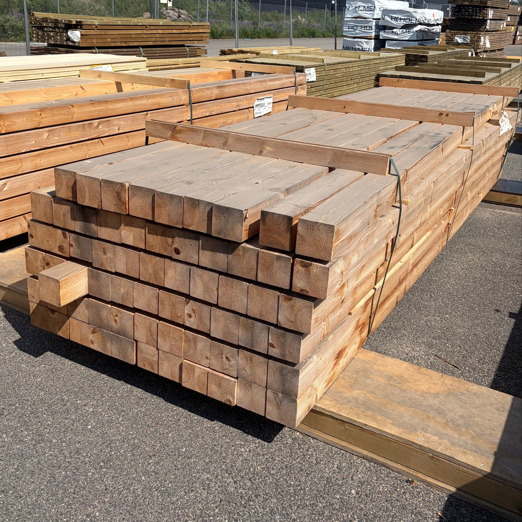 Paket Limträstolpar 92x92mm, 3,58m 64st (Furu)