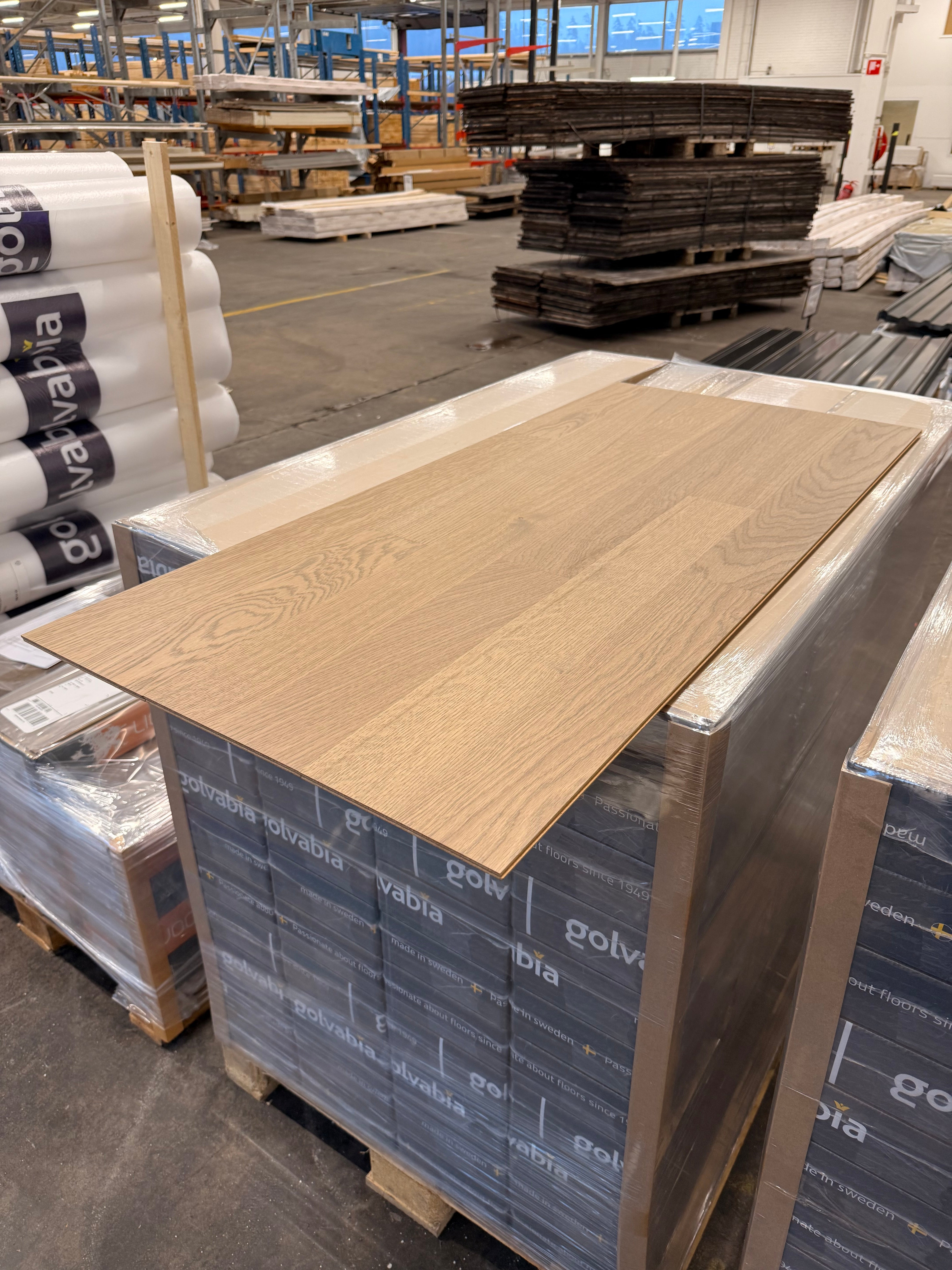 Parkettgolv Ek Elegant Grå – 2-stav