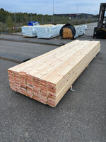 Paket Hyvlade Furu Reglar 36x148mm 3,60–4,20m – 91st (Andra sortering)
