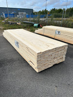 Parti Finsågade Brädor 22x120 mm – 3.60–4.80 m (Andra sortering)