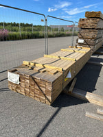 Paket Tryckimpregnerad Rillad Trall 28x120mm 3,90–4,20m 144st Väderbitet