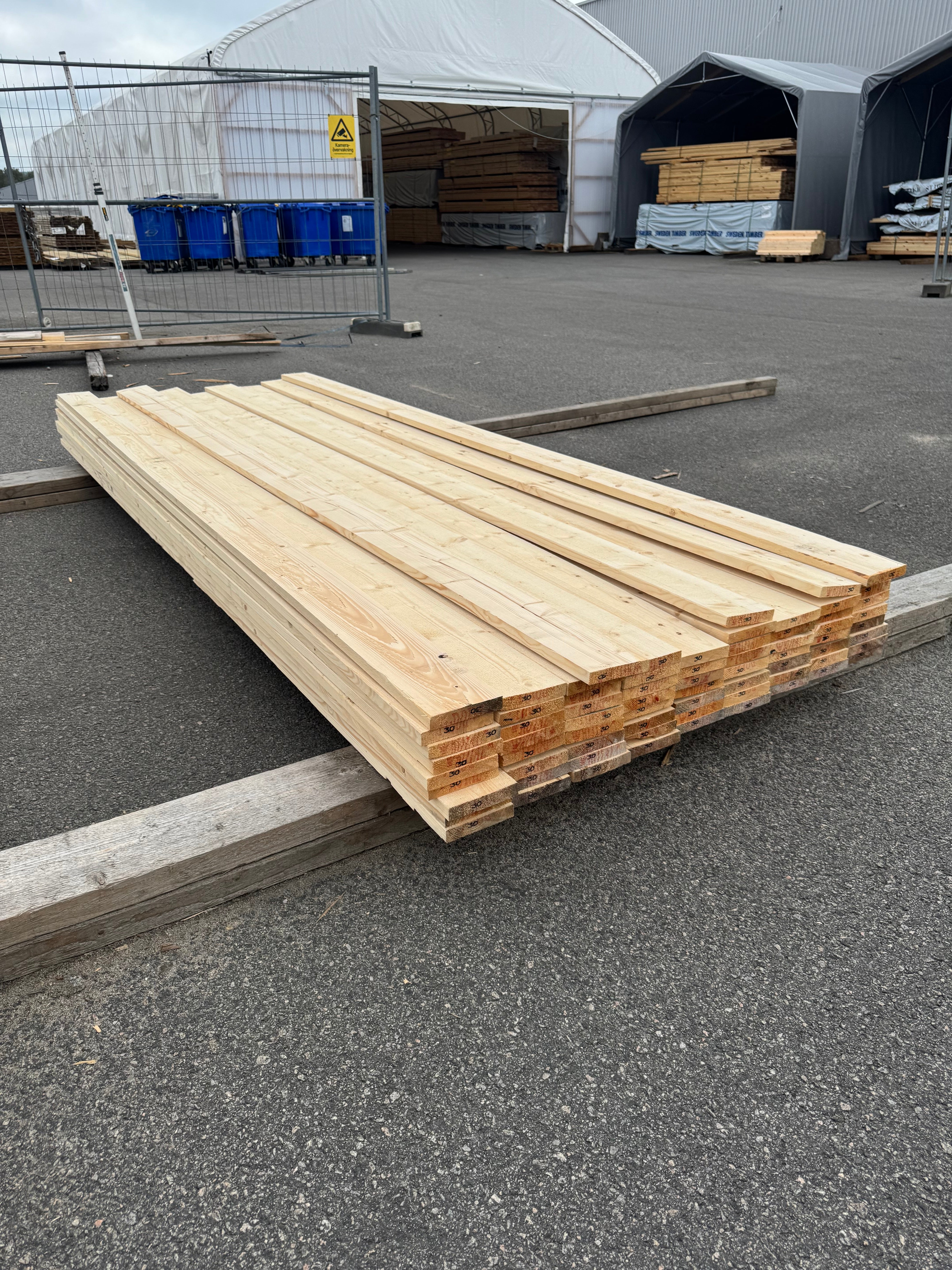 Paket Finsågad Panel 22x120mm 74st 3.0m