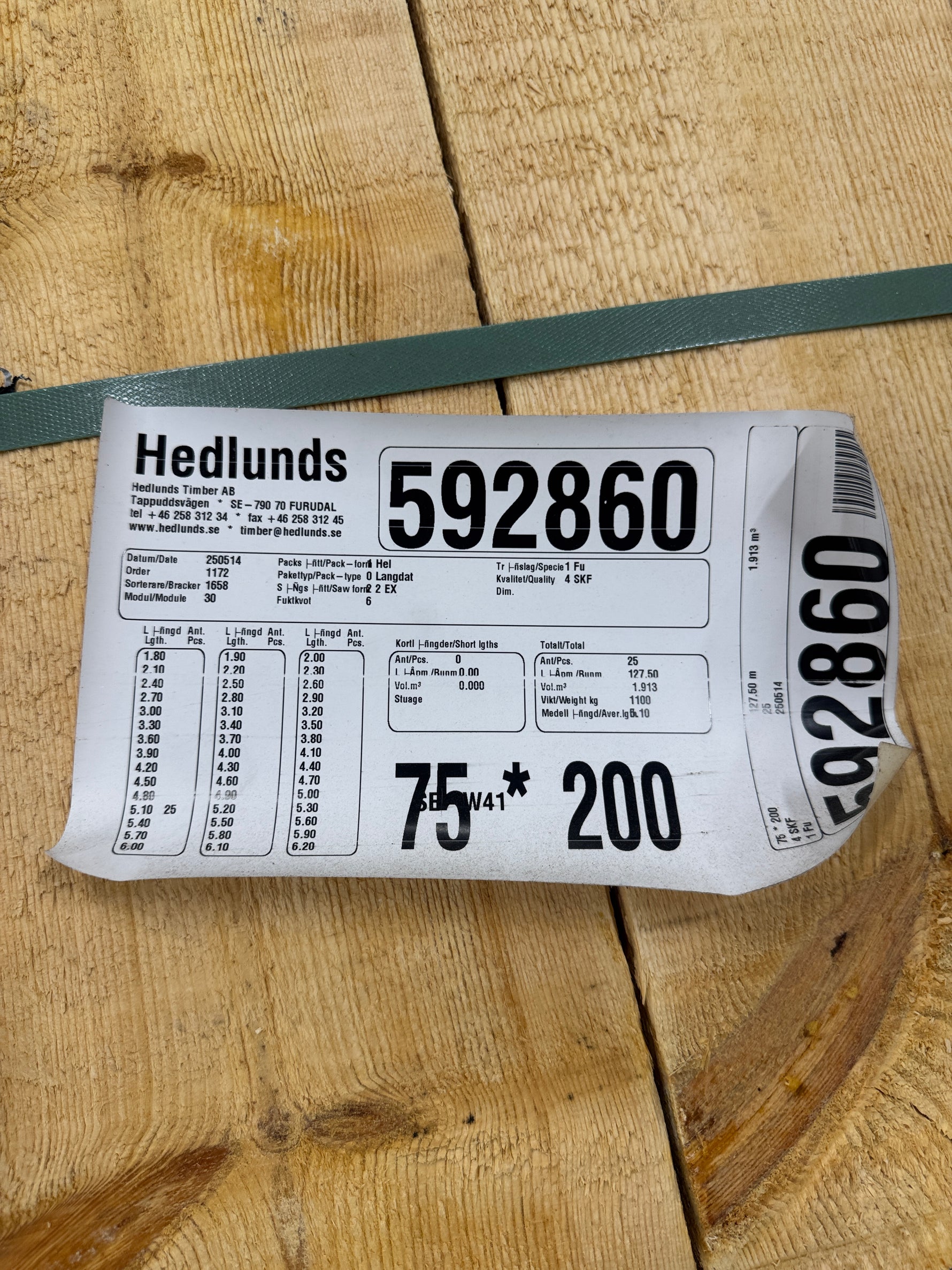 Paket Ohyvlade Reglar 50x147mm (3.60-5.40m) 56st- Furu