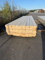 Paket Obehandlad Rillad Furu Trall 28×120 mm (4,50–4,80 m) 135 st