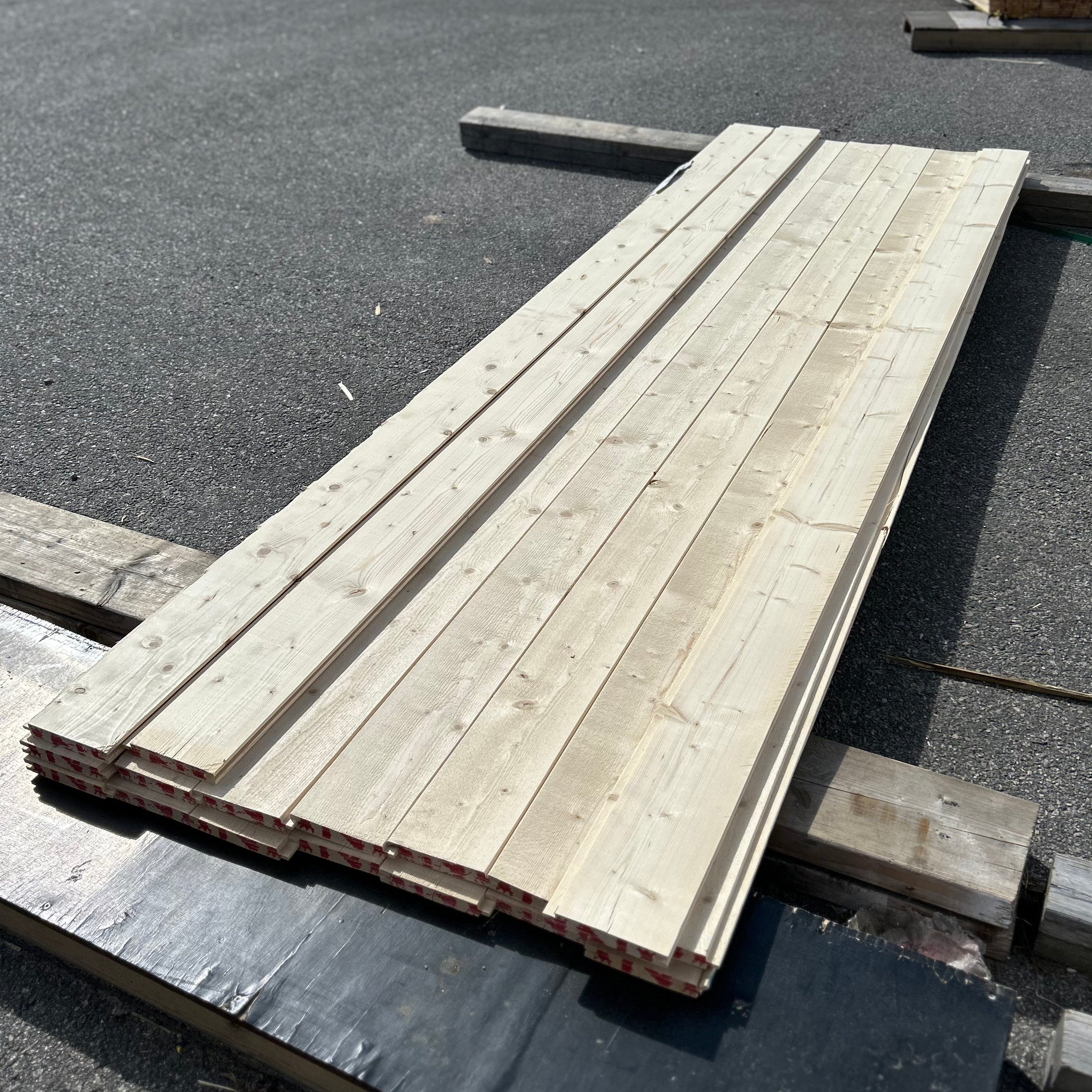 Paket Spontad Ytterpanel 22×145 mm 3,00 m 17 st Obehandlad Gran