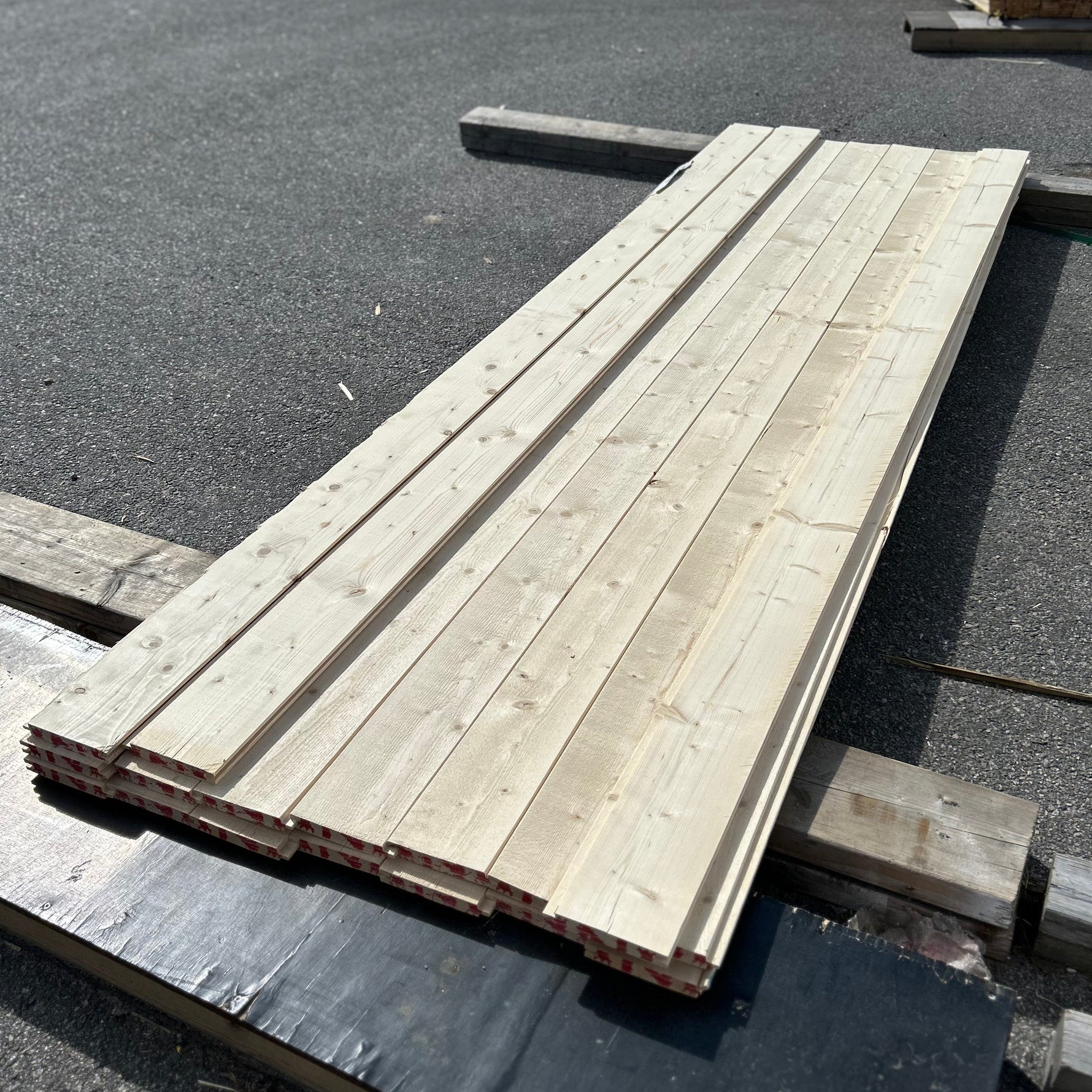 Paket Spontad Ytterpanel 22×145 mm 3,00 m 17 st Obehandlad Gran