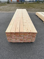 Paket Hyvlade Furu Brädor 36x148mm 4,50–4,80m – 105st (Andra sortering)