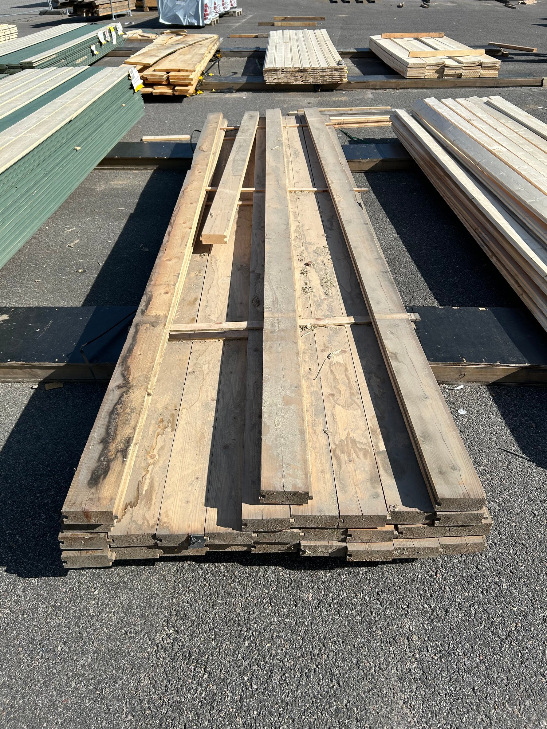 Paket Slätspont 45x120mm 3,90m 28st Väderbitet