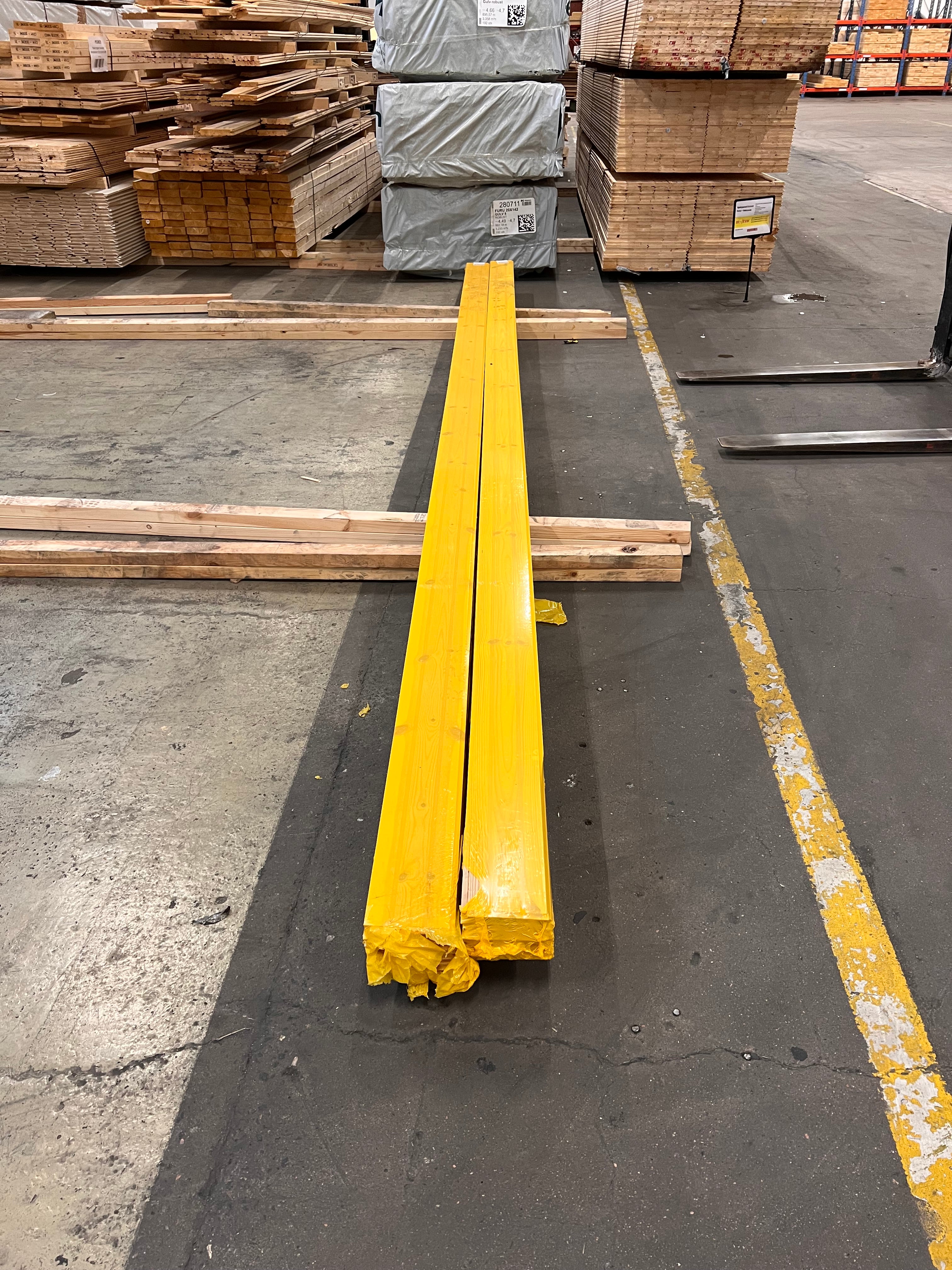 Paket Spårpanel 13x145 furu - sekunda (obehandlad) 11,6 kvm